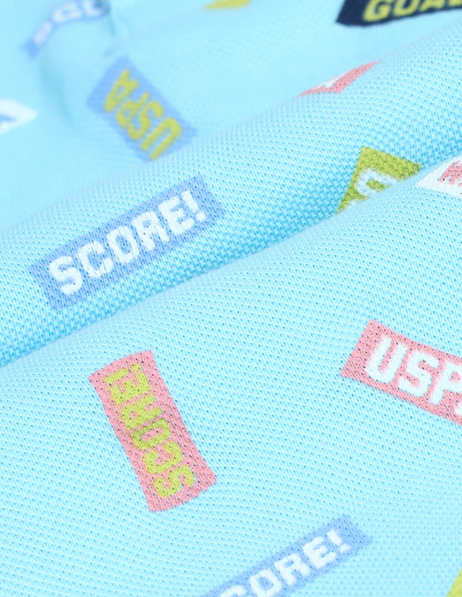 Boys Typography Polo Shirt Light Blue - U.S. POLO ASSN. | Large