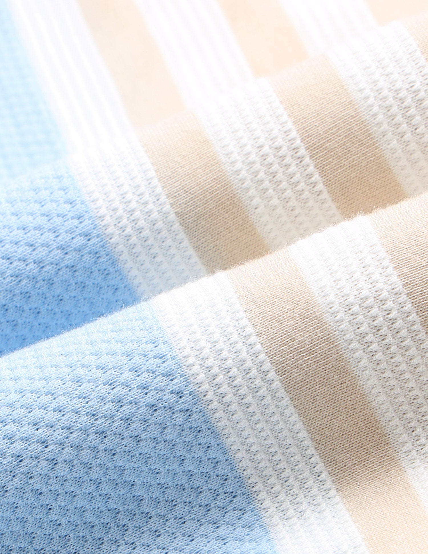 Self Design Vertical Striped Slim Fit Polo Shirt Light Blue - U.S. Polo Assn. India | Large