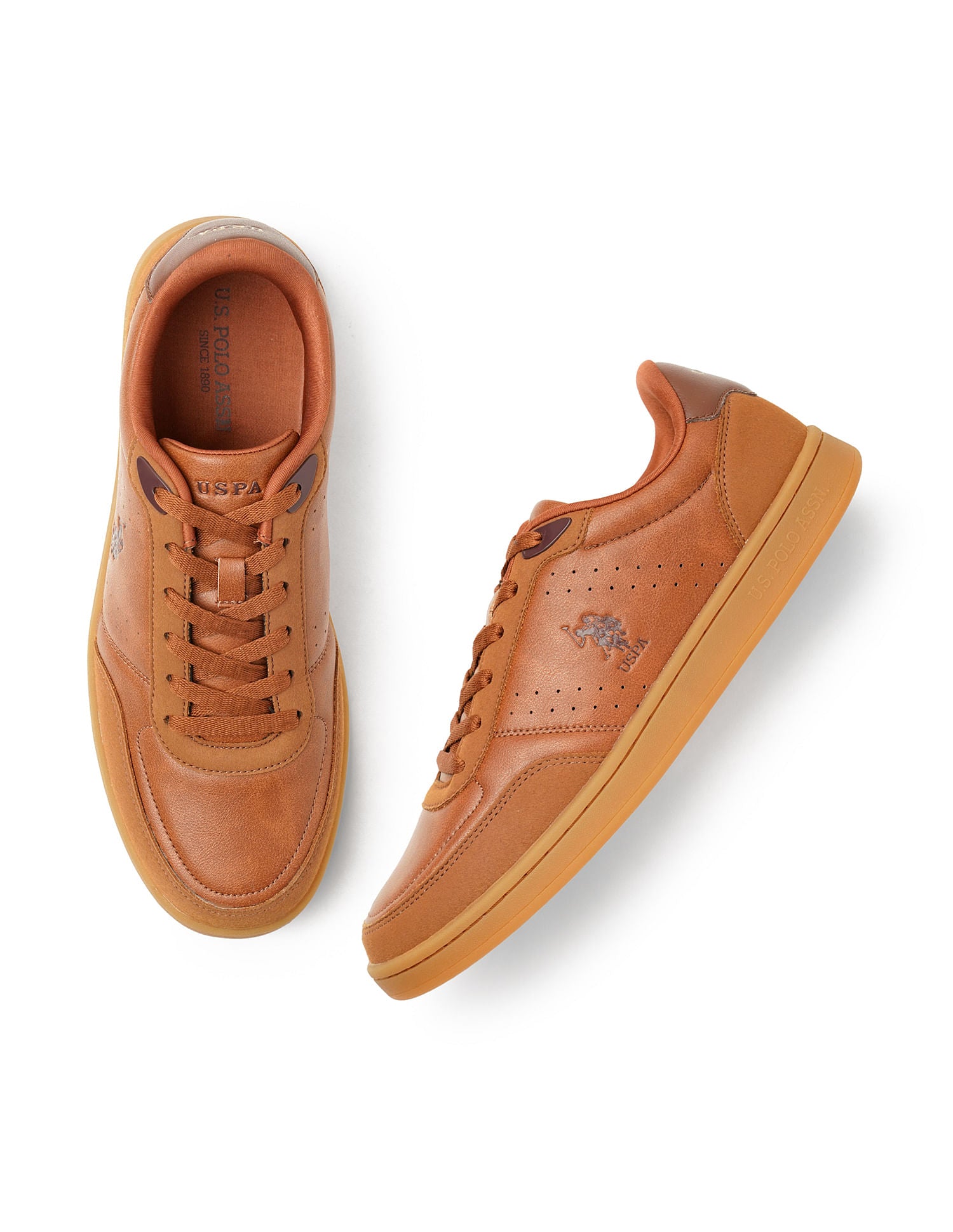 Men Bram Tan All Day Sneakers Tan - U.S. Polo Assn. India | Large