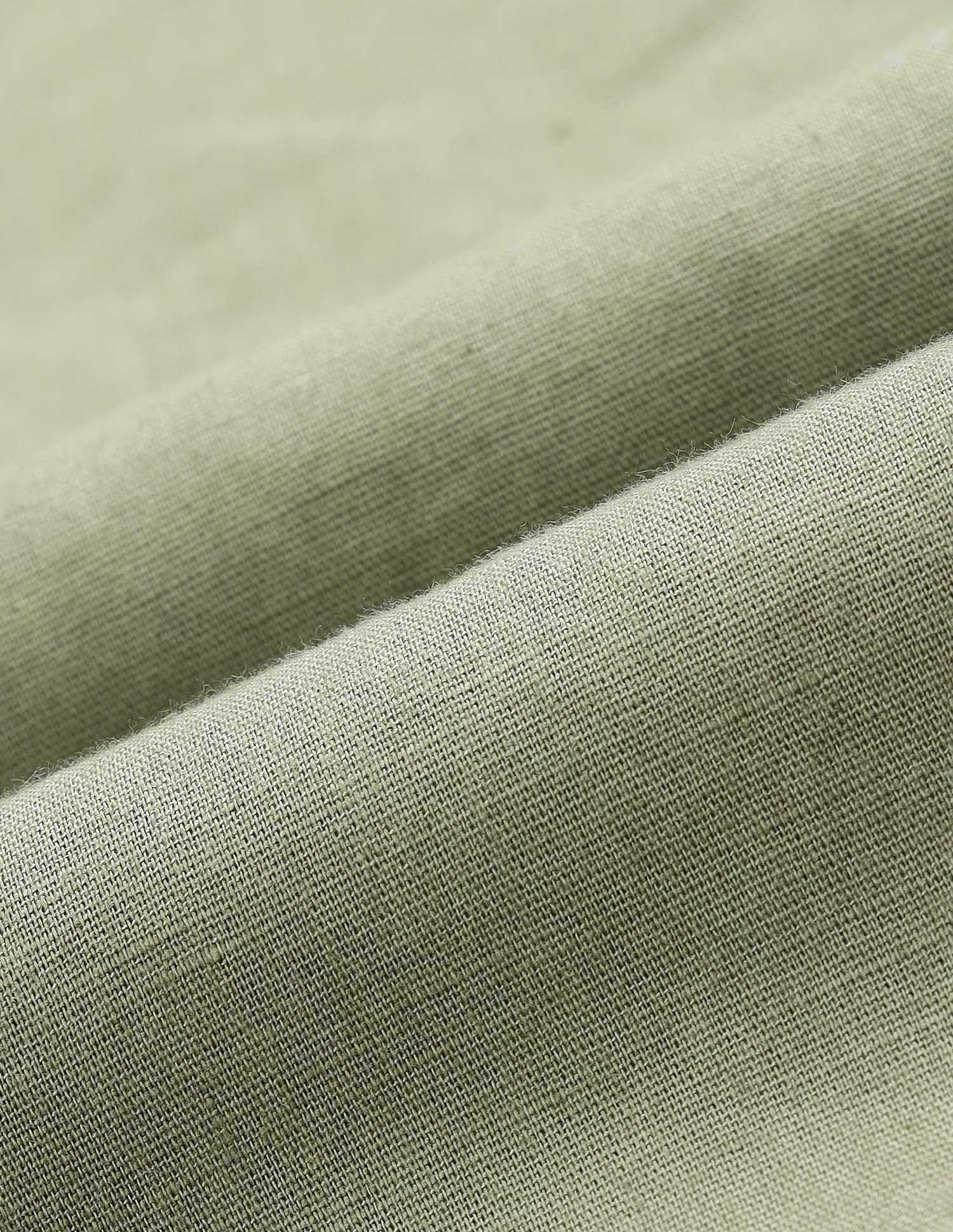 Tailored Fit Mandarin Shirt Light Olive - U.S. Polo Assn. India | Large