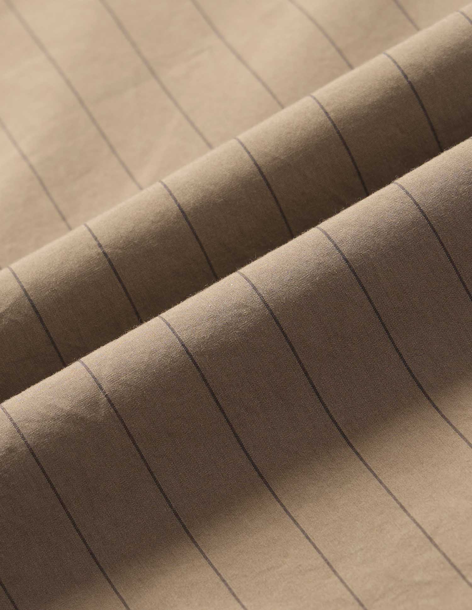 Pacho X Vertical Striped Tailored Fit Shirt Brown - U.S. POLO ASSN. | Large