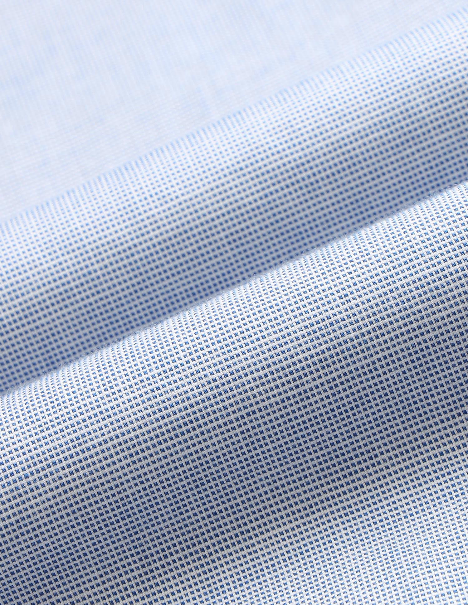 Solid Stripe Detail Regular Fit Shirt Blue - U.S. Polo Assn. India | Large