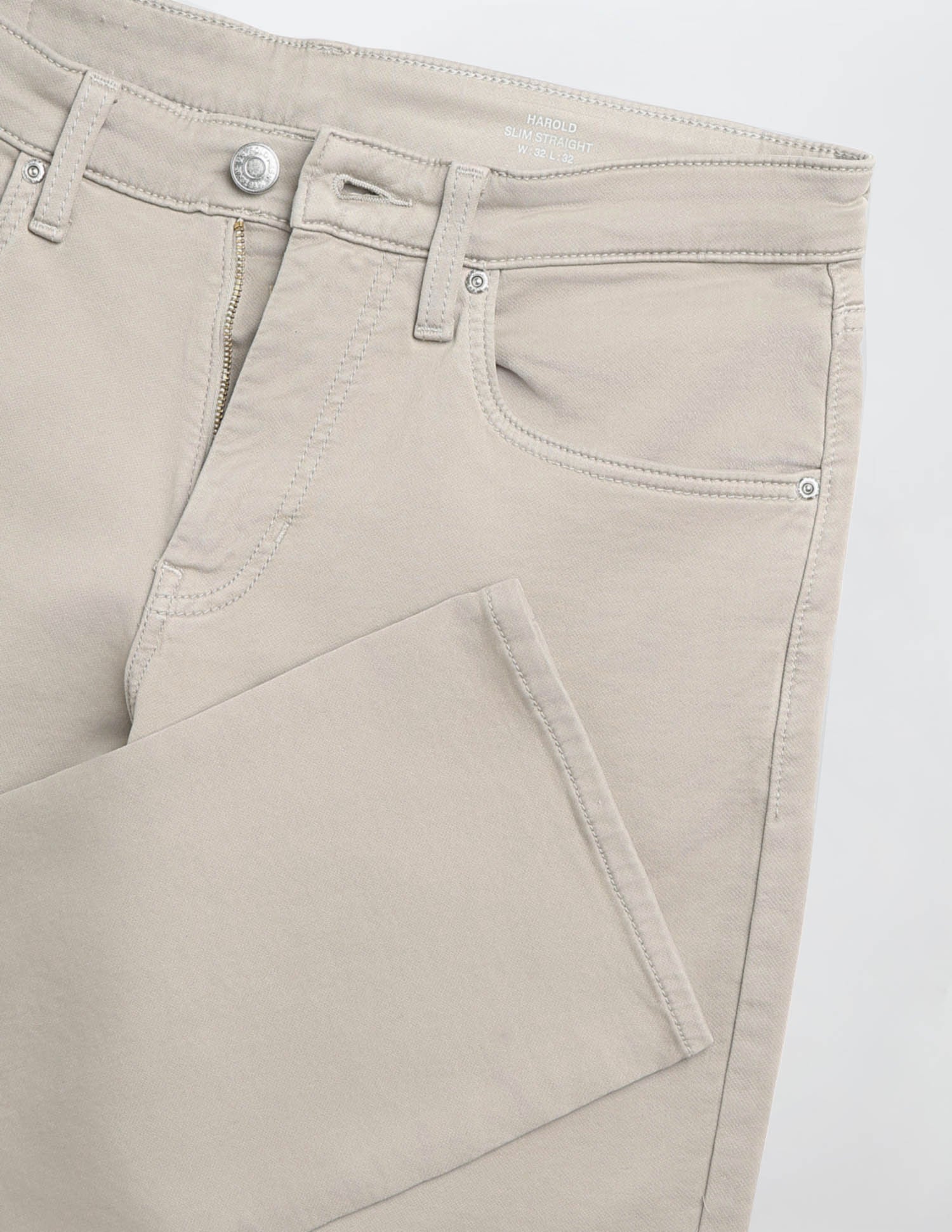 Harold Slim Straight Fit Color Denim Jeans Beige - U.S. POLO ASSN. | Large