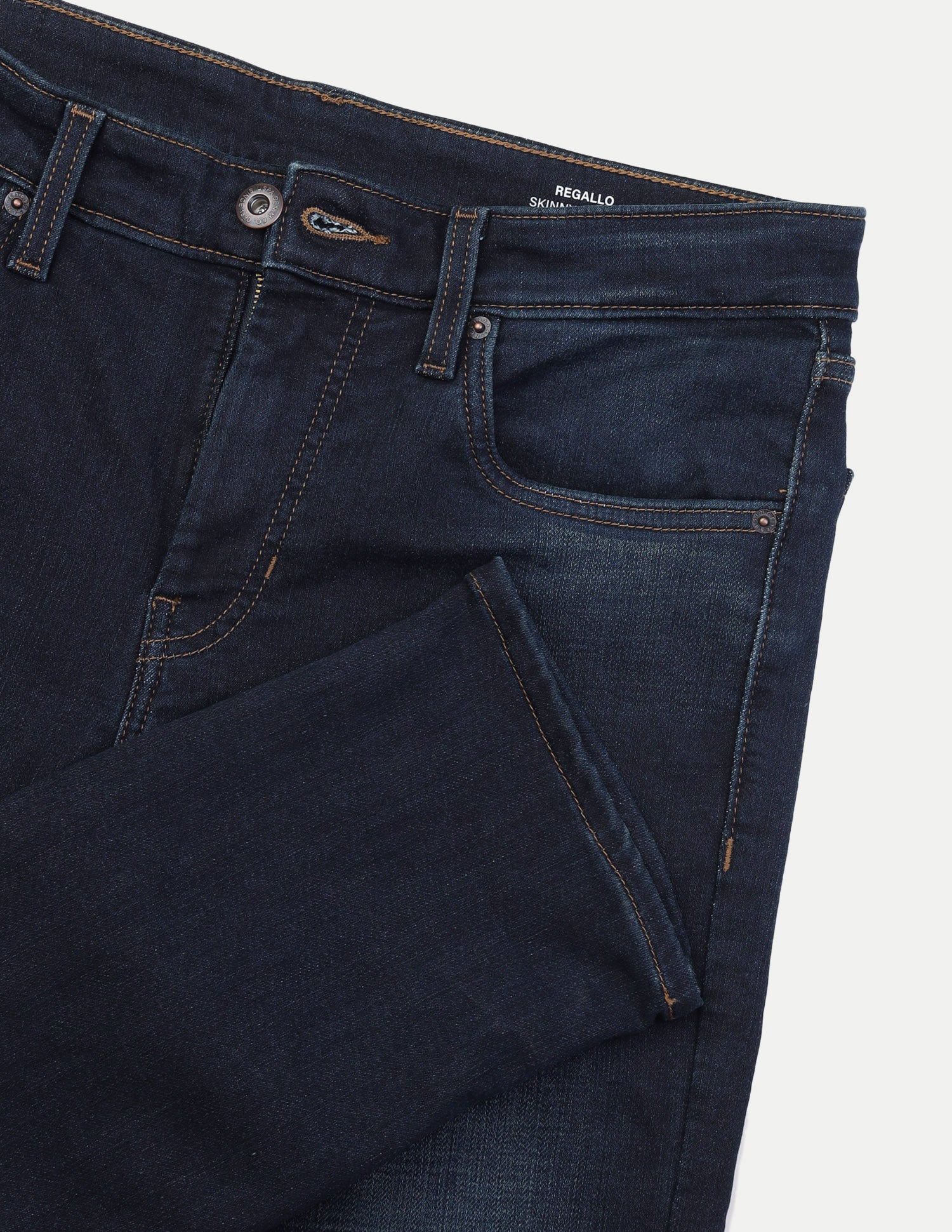 Regallo Skinny Fit Blue Jeans Dark Blue - U.S. Polo Assn. India | Large