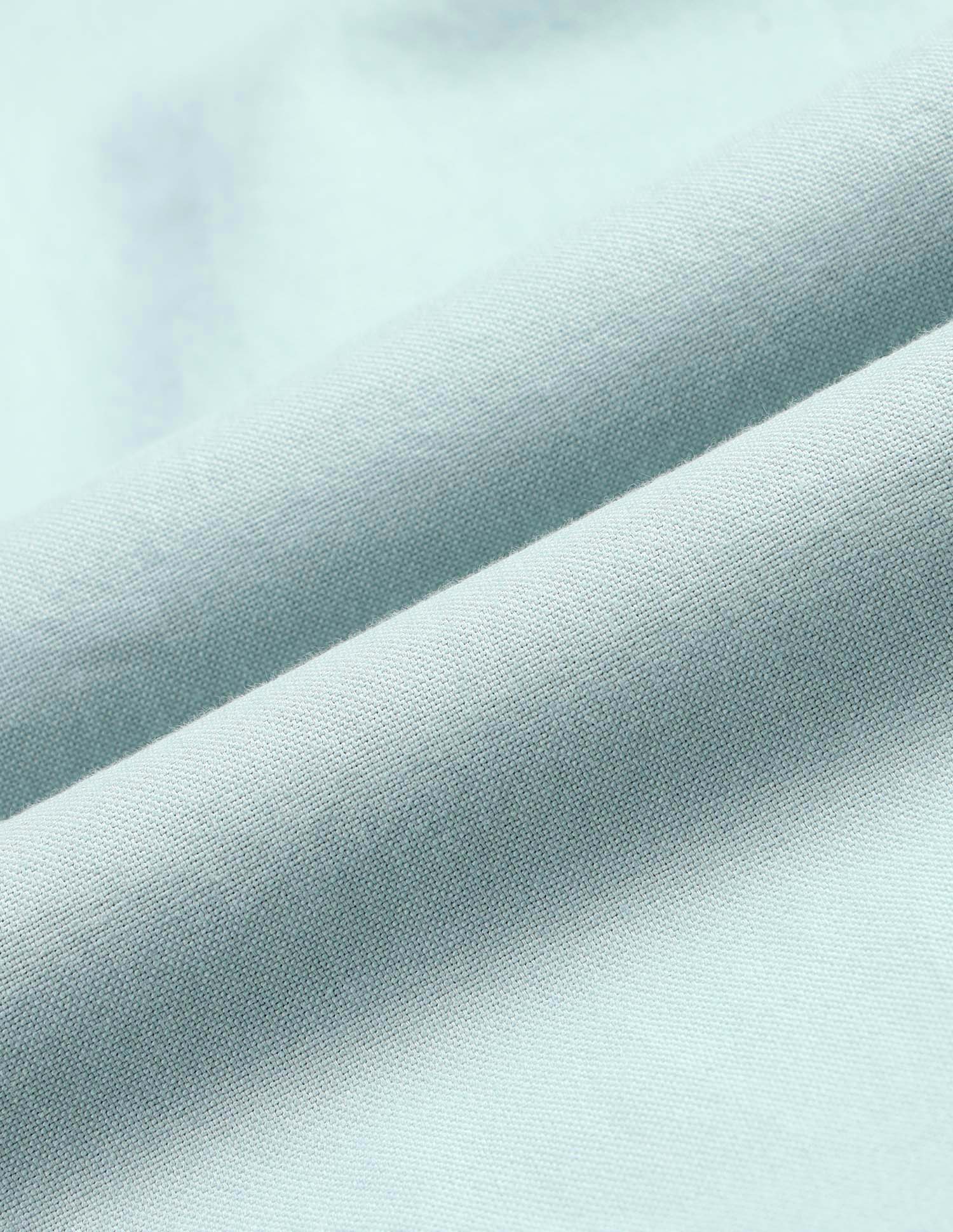 Tailored Fit Solid Pure Cotton Shirt Mint - U.S. Polo Assn. India | Large