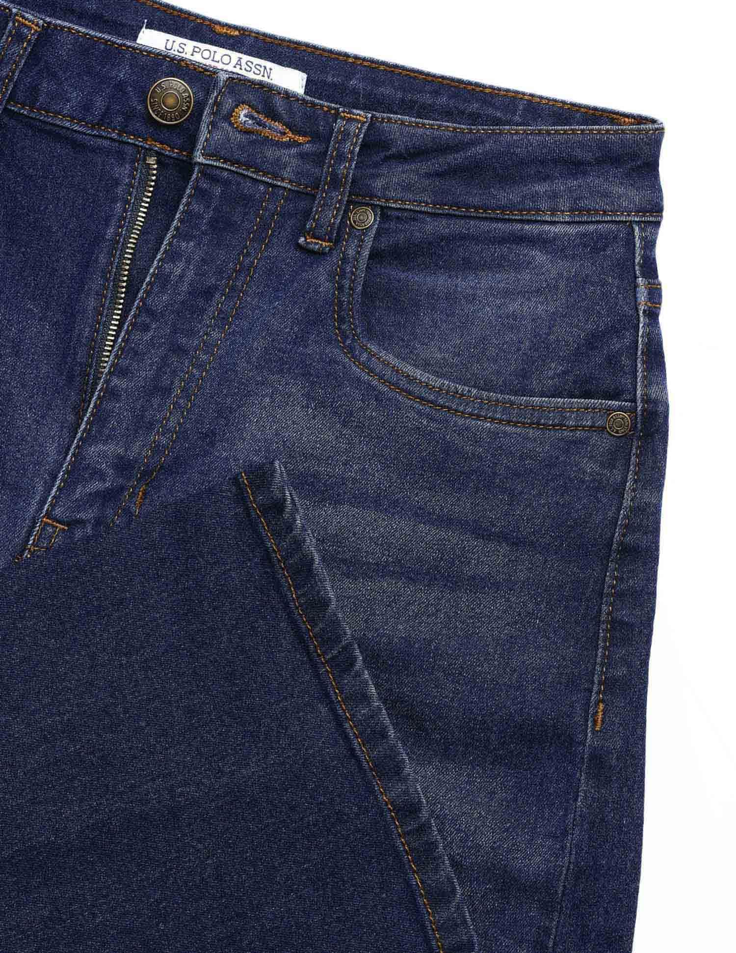 High Rise Baggy Fit Jeans Blue - U.S. POLO ASSN. | Large