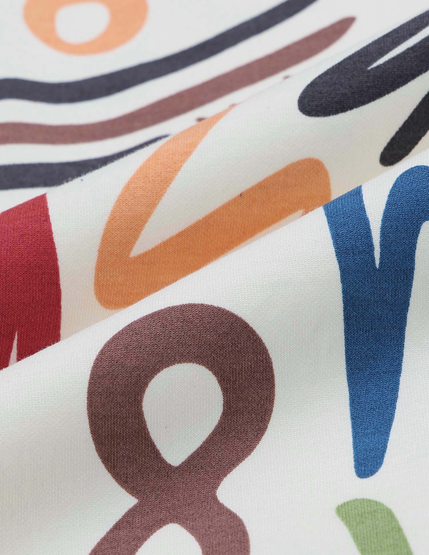 Boys All-Over Printed Regular Fit Joggers Off White - U.S. POLO ASSN. | Large