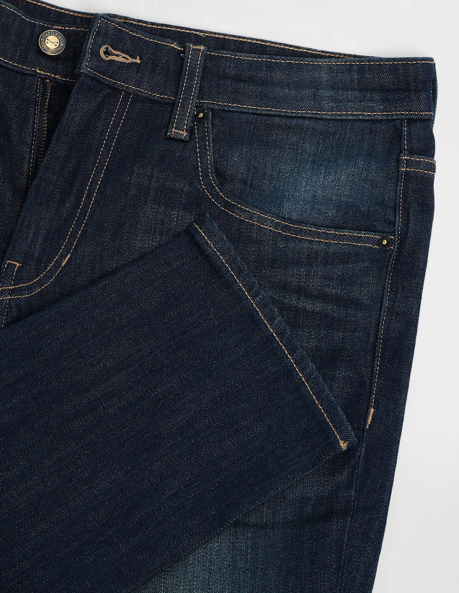 Brandon Slim Tapered Blue Jeans Blue - U.S. Polo Assn. India | Large
