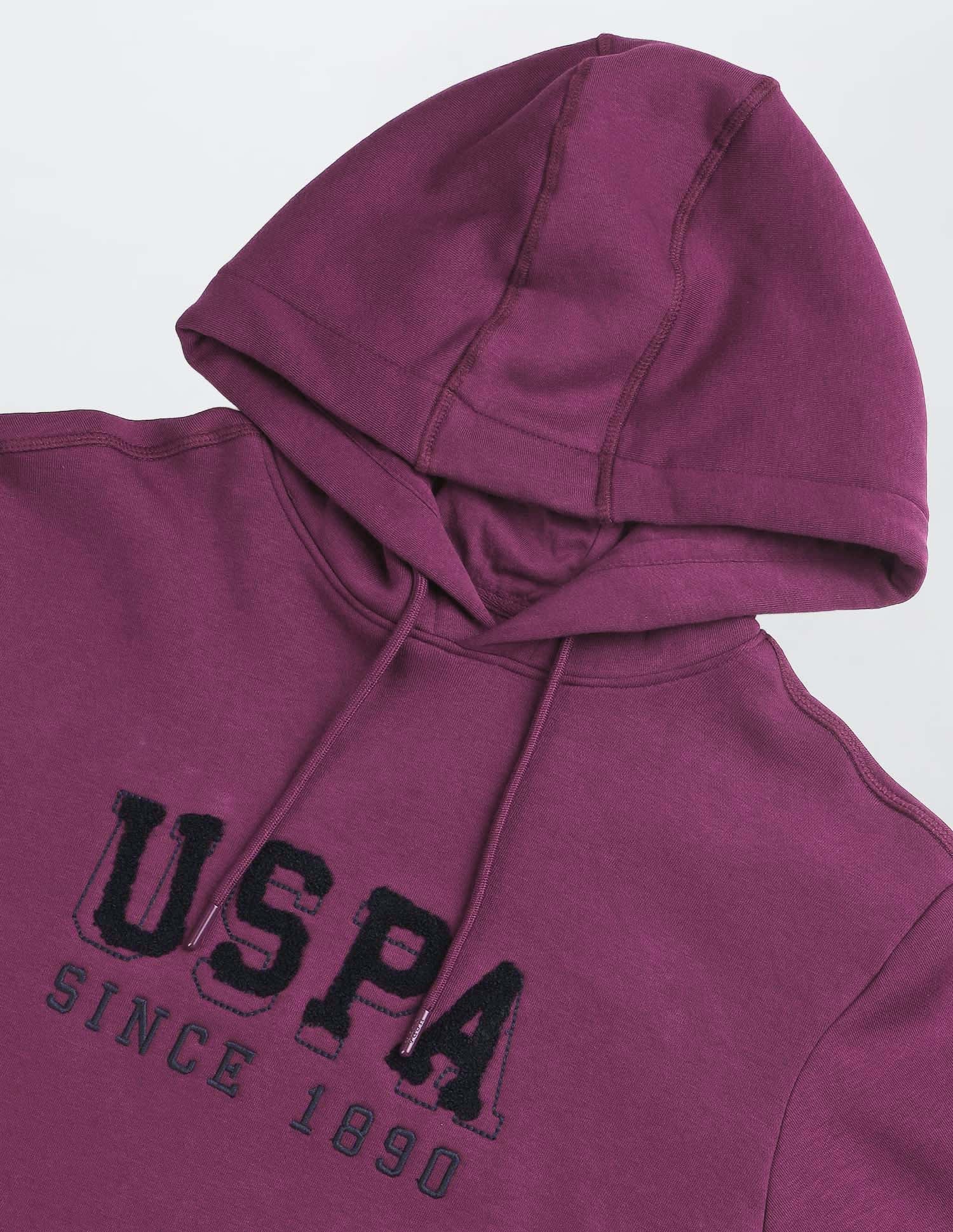Brand Embroidered Regular Fit Sweatshirt Violet - U.S. POLO ASSN. | Large