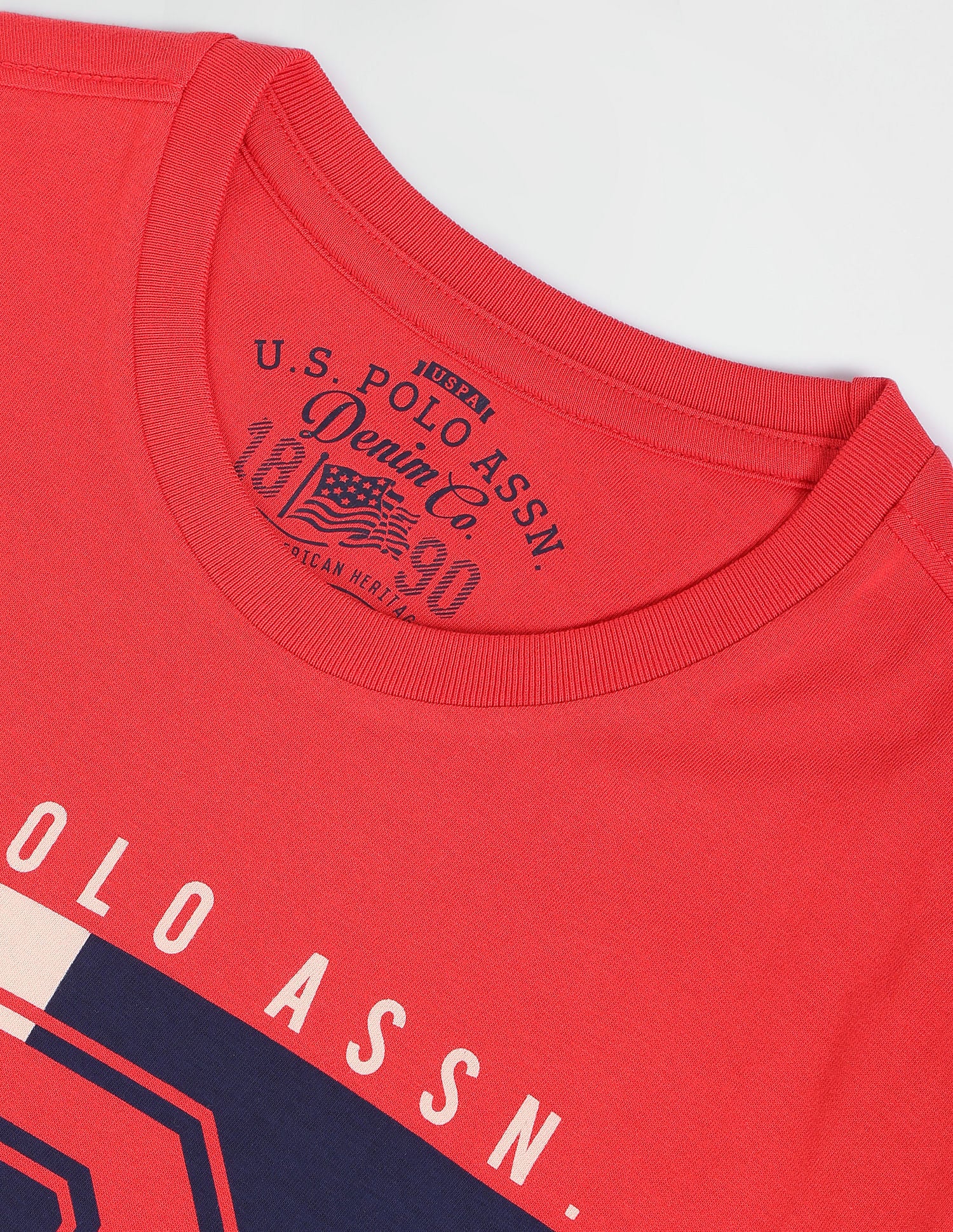Soft Varsity T-Shirt Red - U.S. Polo Assn. India | Large