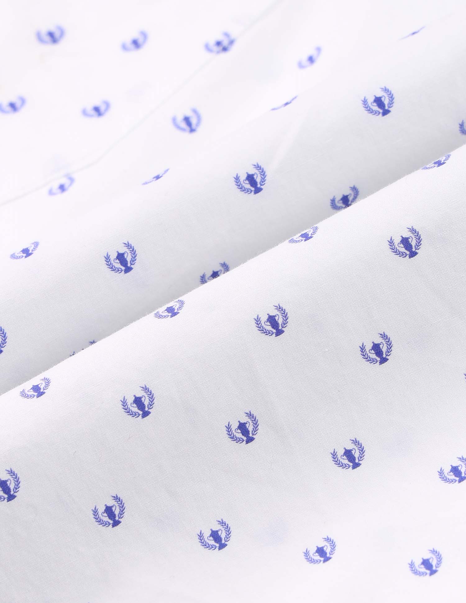 Crest Print Shirt White - U.S. POLO ASSN. | Large