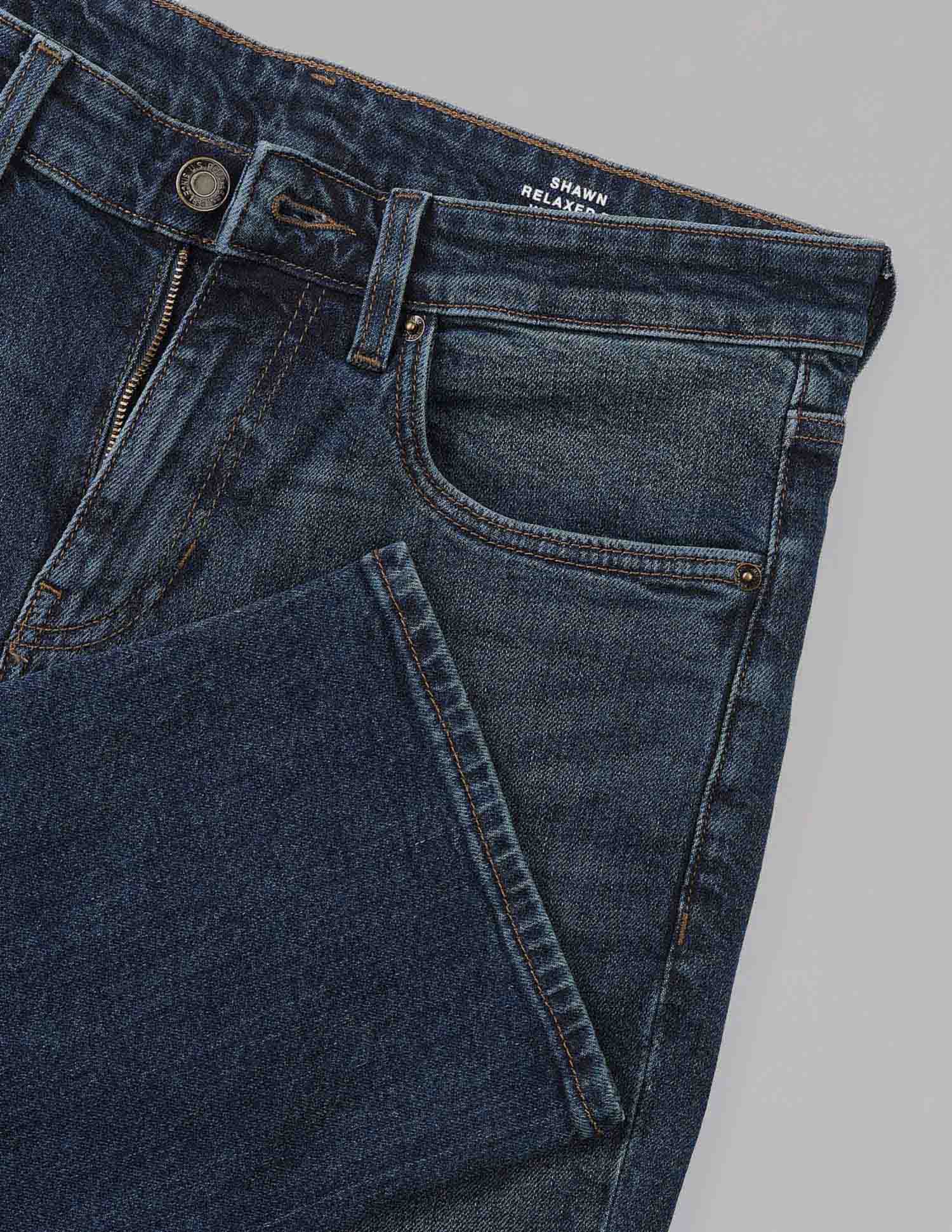 Vintage Shawn Relaxed Fit Blue Jeans Blue - U.S. Polo Assn. India | Large