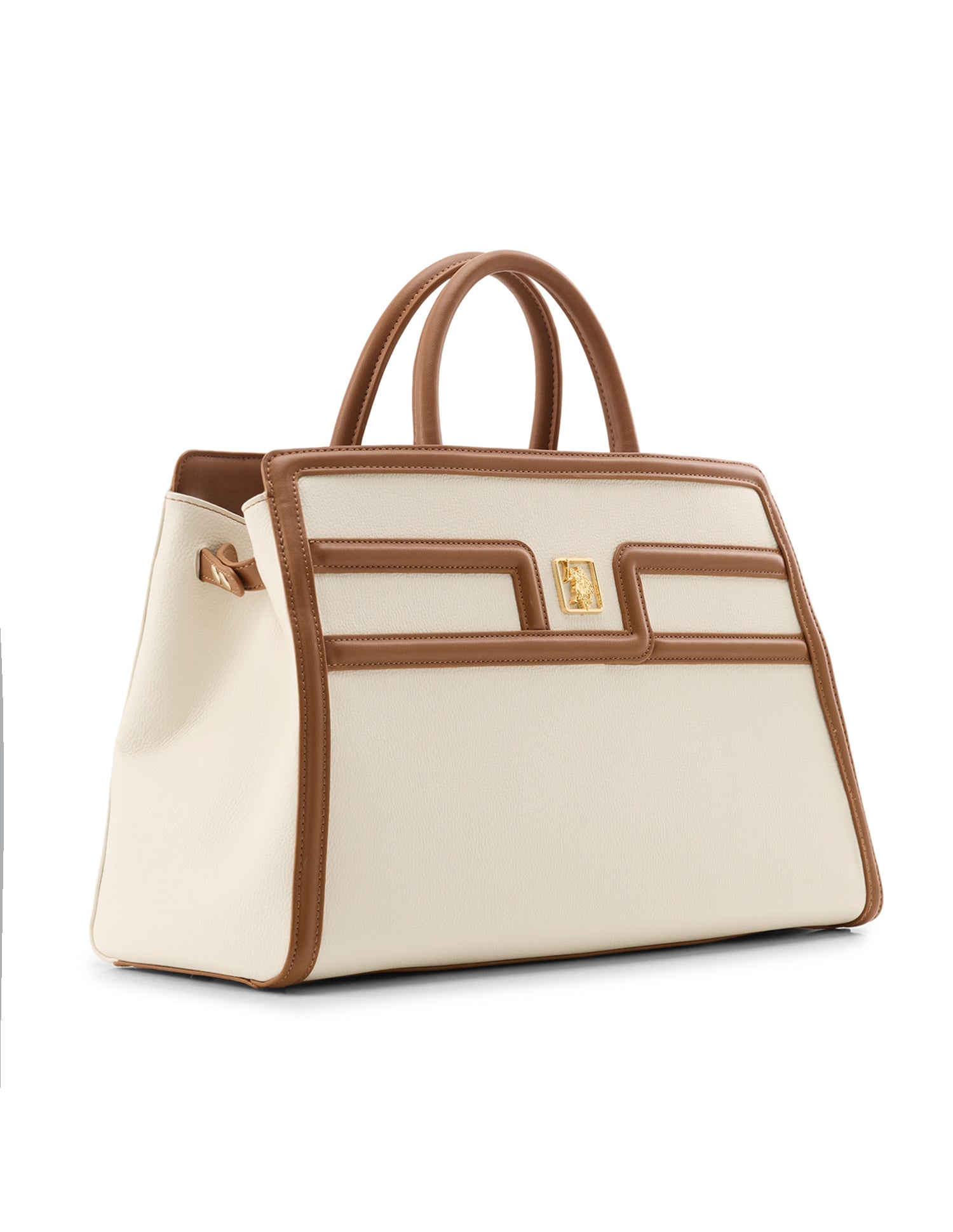 Carla Satchel Bag Beige - U.S. Polo Assn. India | Large