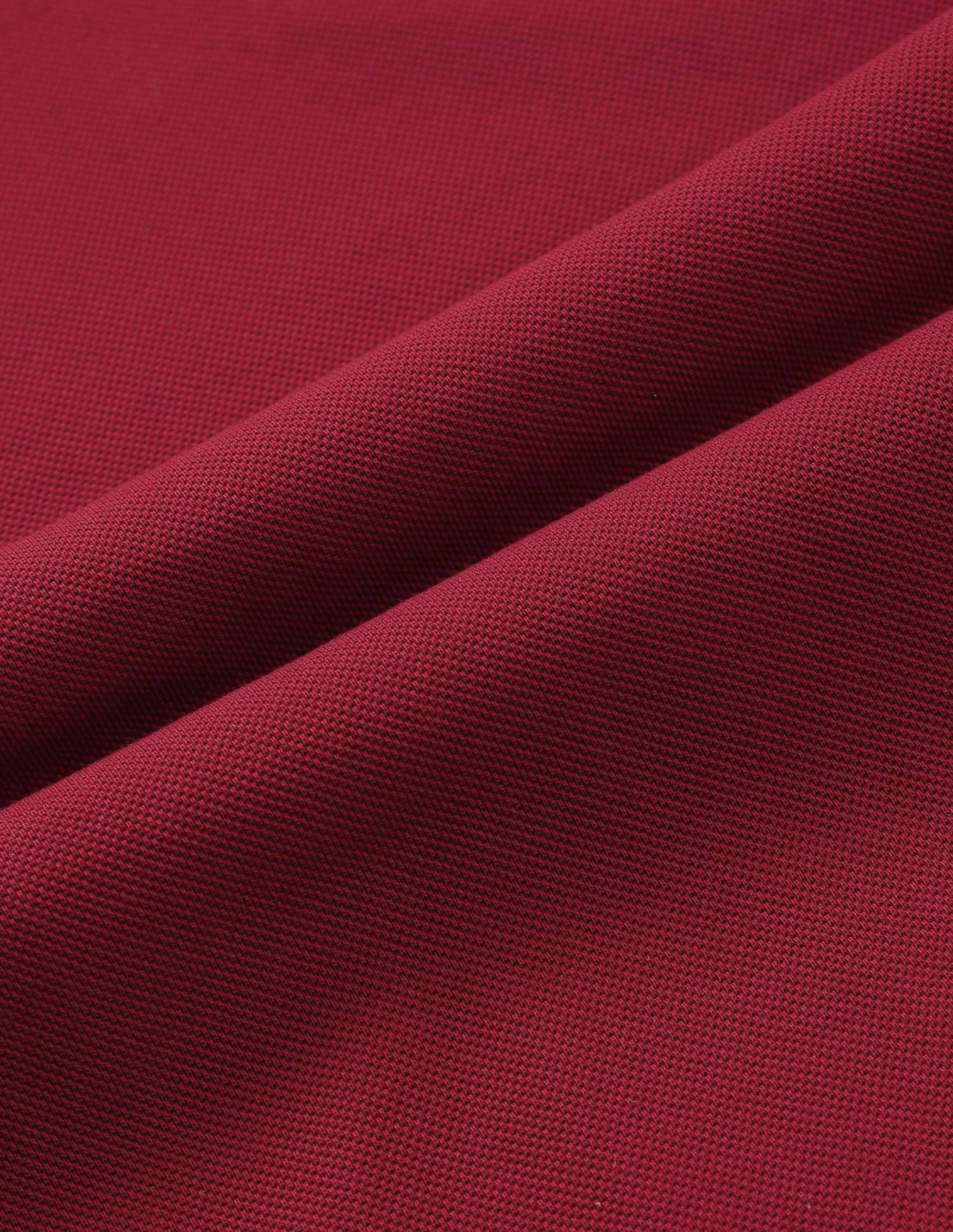 Textured Varsity Polo Shirt Red - U.S. Polo Assn. India | Large