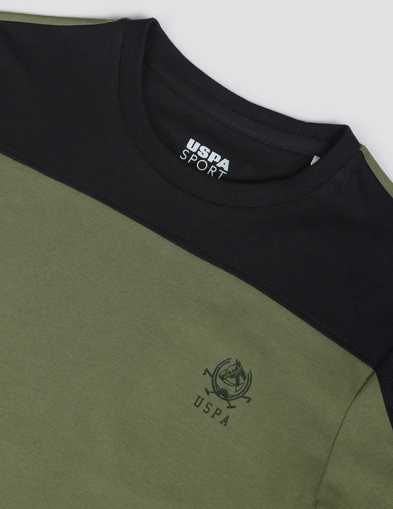Colour Block Active T-Shirt Olive - U.S. POLO ASSN. | Large