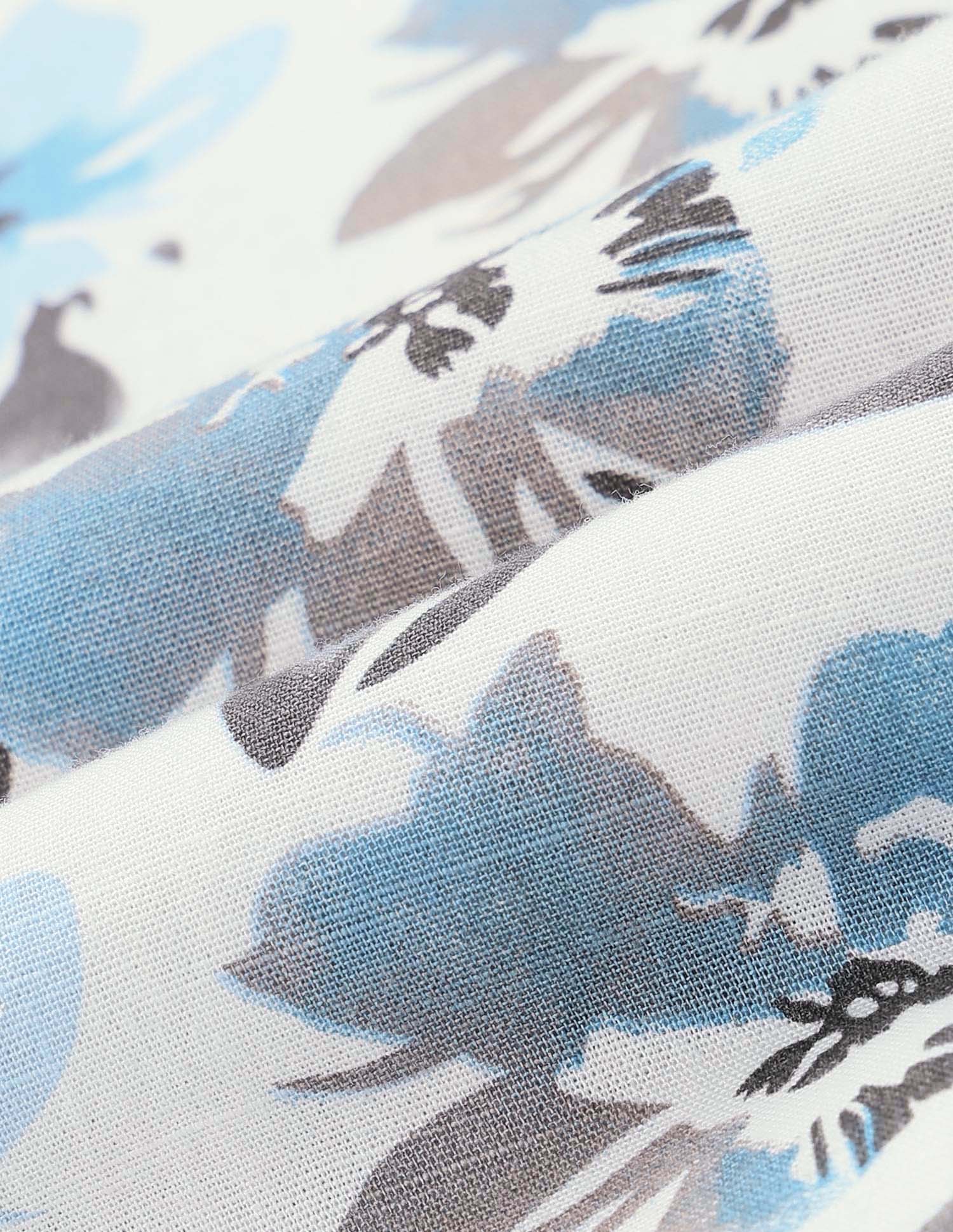 Floral Printed Pure Cotton Shirt Ivory - U.S. POLO ASSN. | Large