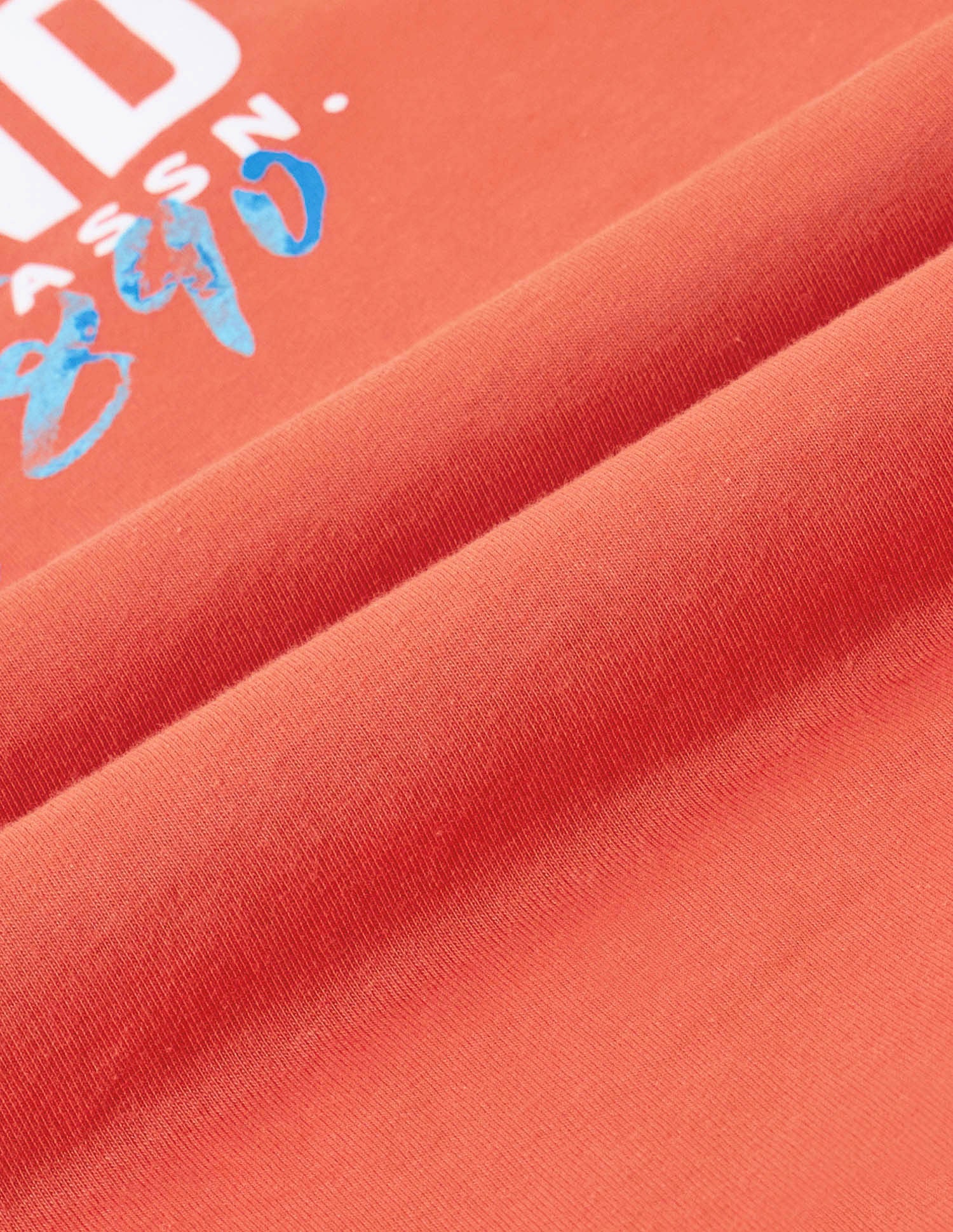 Boyfriend Fit Brand Printed T-Shirt Orange - U.S. Polo Assn. India | Large