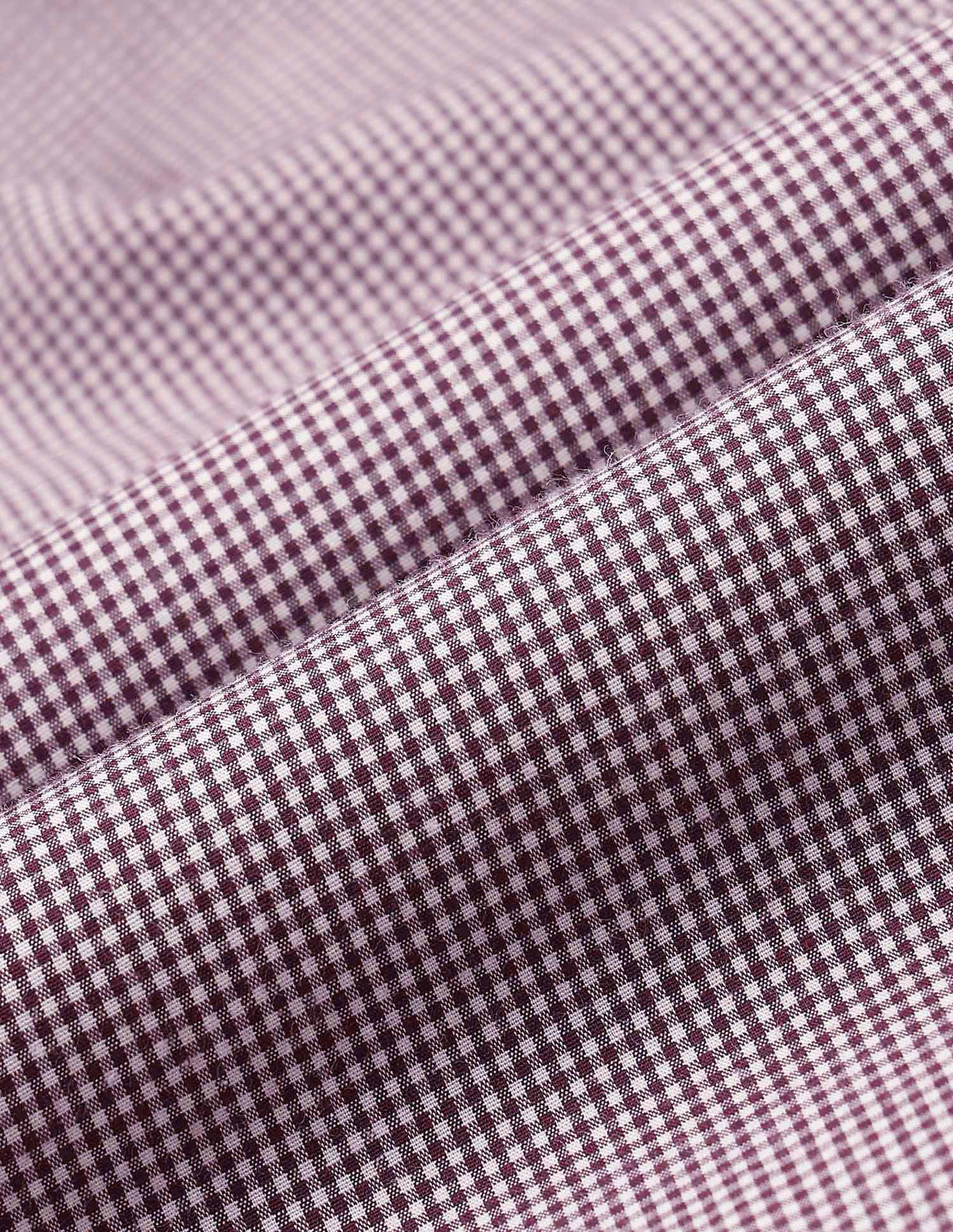 Micro Checked Tailored Fit Shirt Purple - U.S. POLO ASSN. | Large