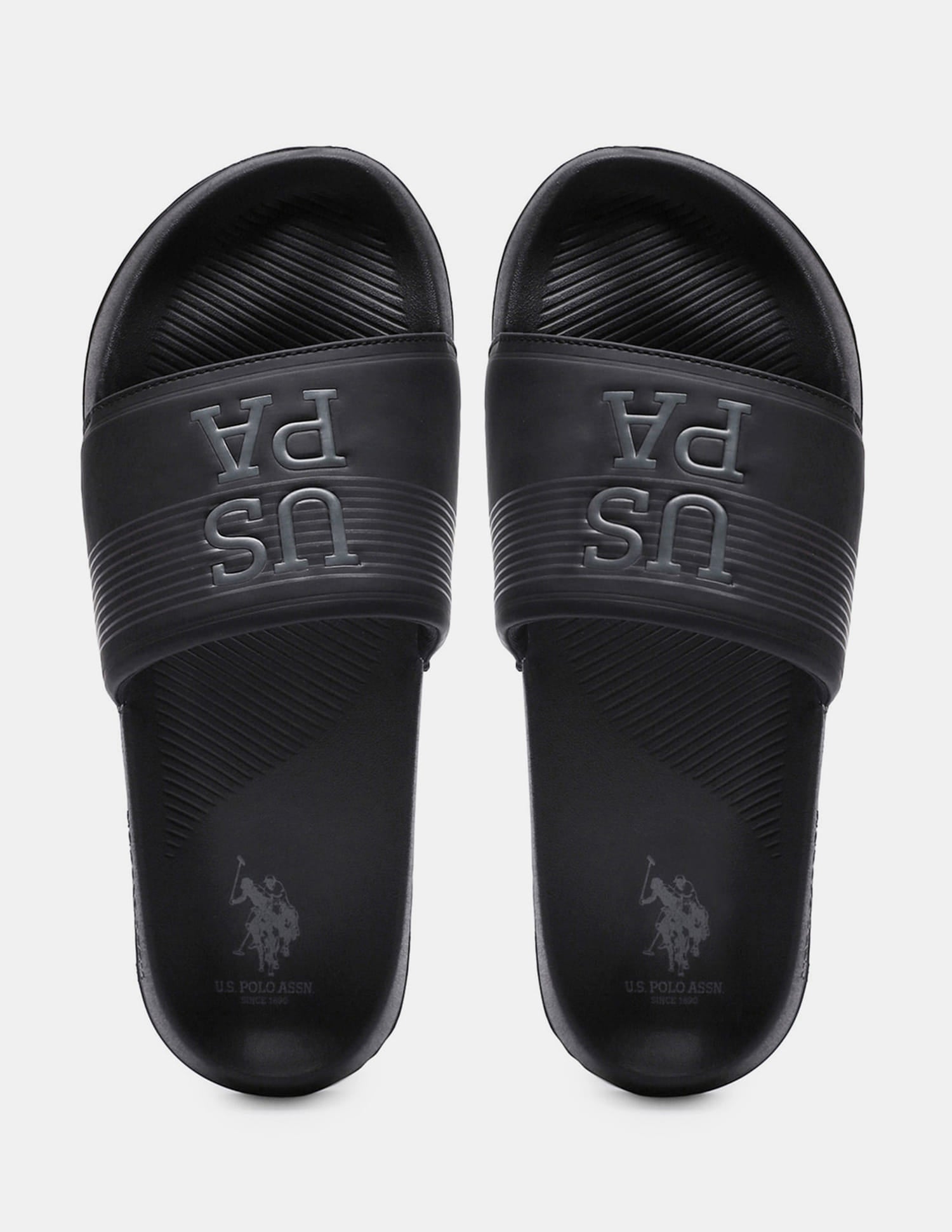 Men Striped Artax Sliders