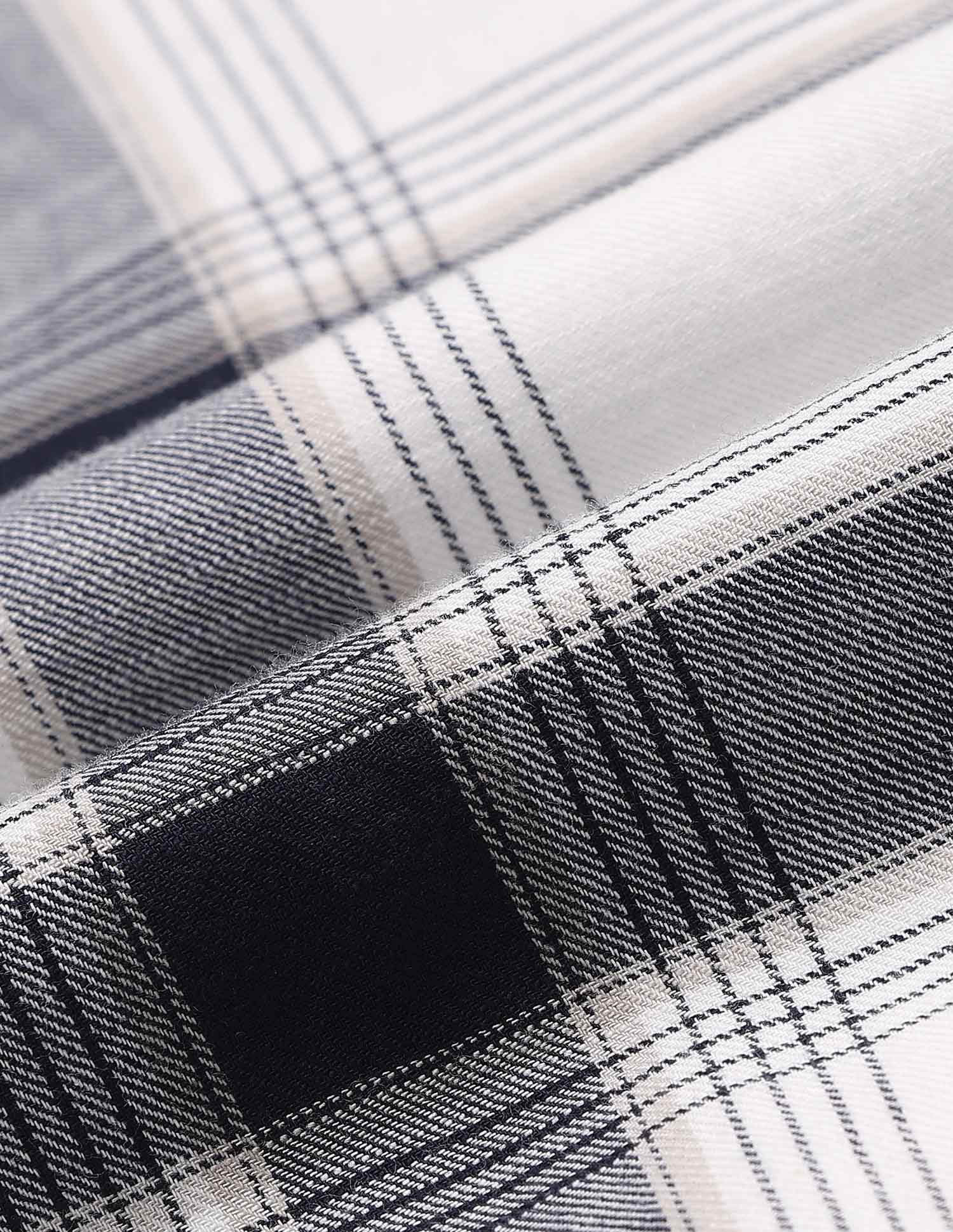 Buffalo Checked Pure Cotton Shirt Ivory - U.S. POLO ASSN. | Large