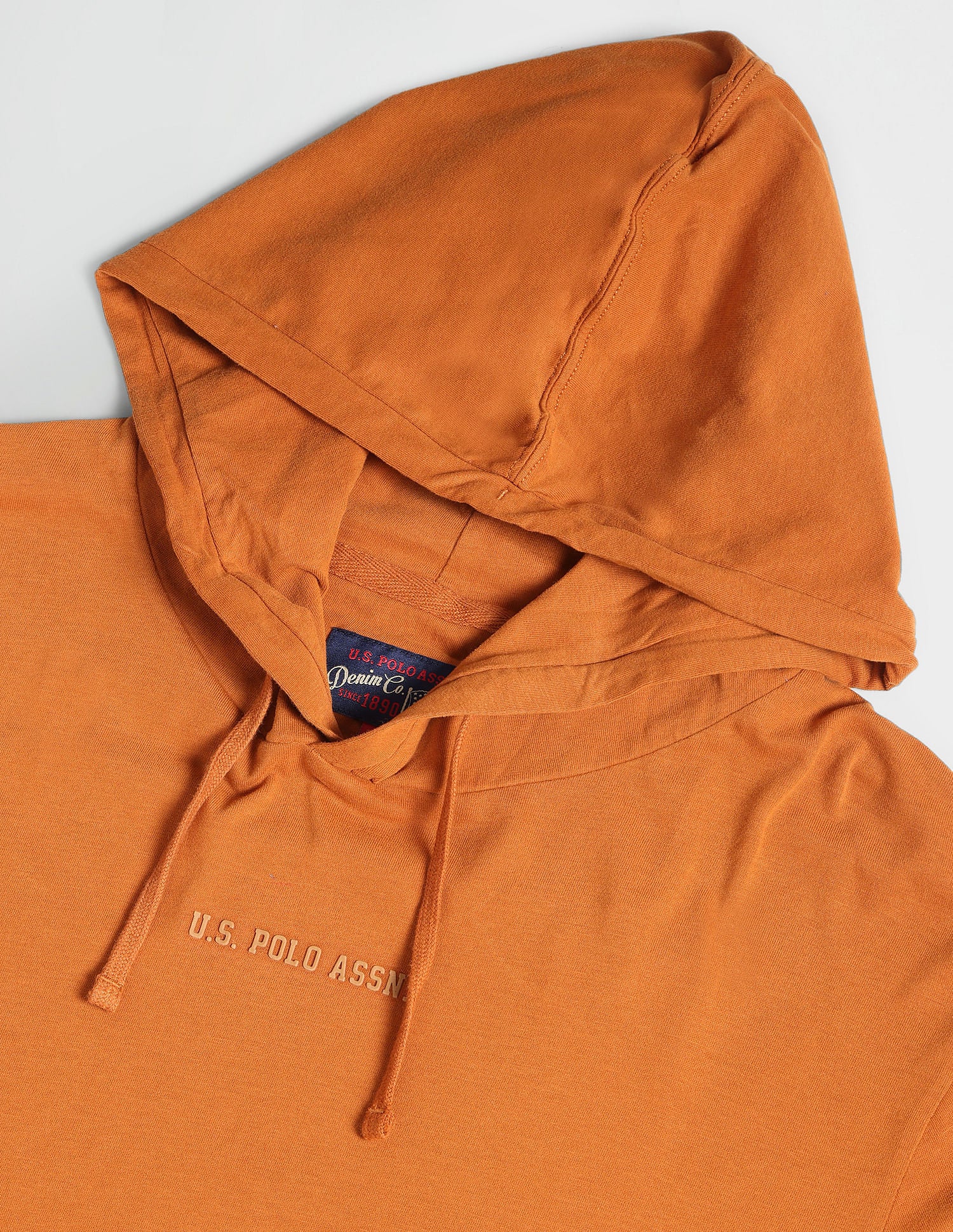 Long Sleeve Hooded T-Shirt Rust - U.S. Polo Assn. India | Large