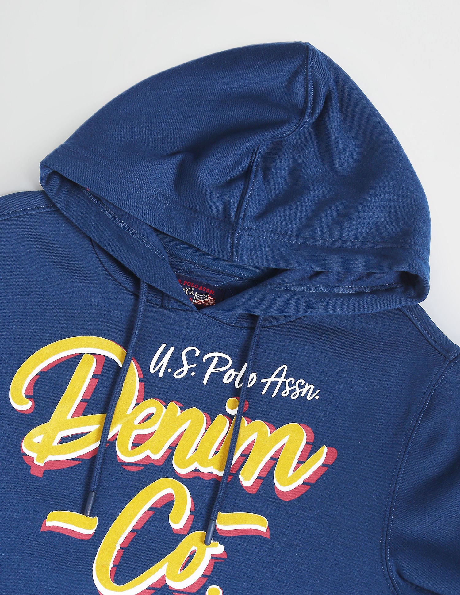 Kangaroo Pocket Hooded Sweatshirt Dark Blue - U.S. Polo Assn. India | Large
