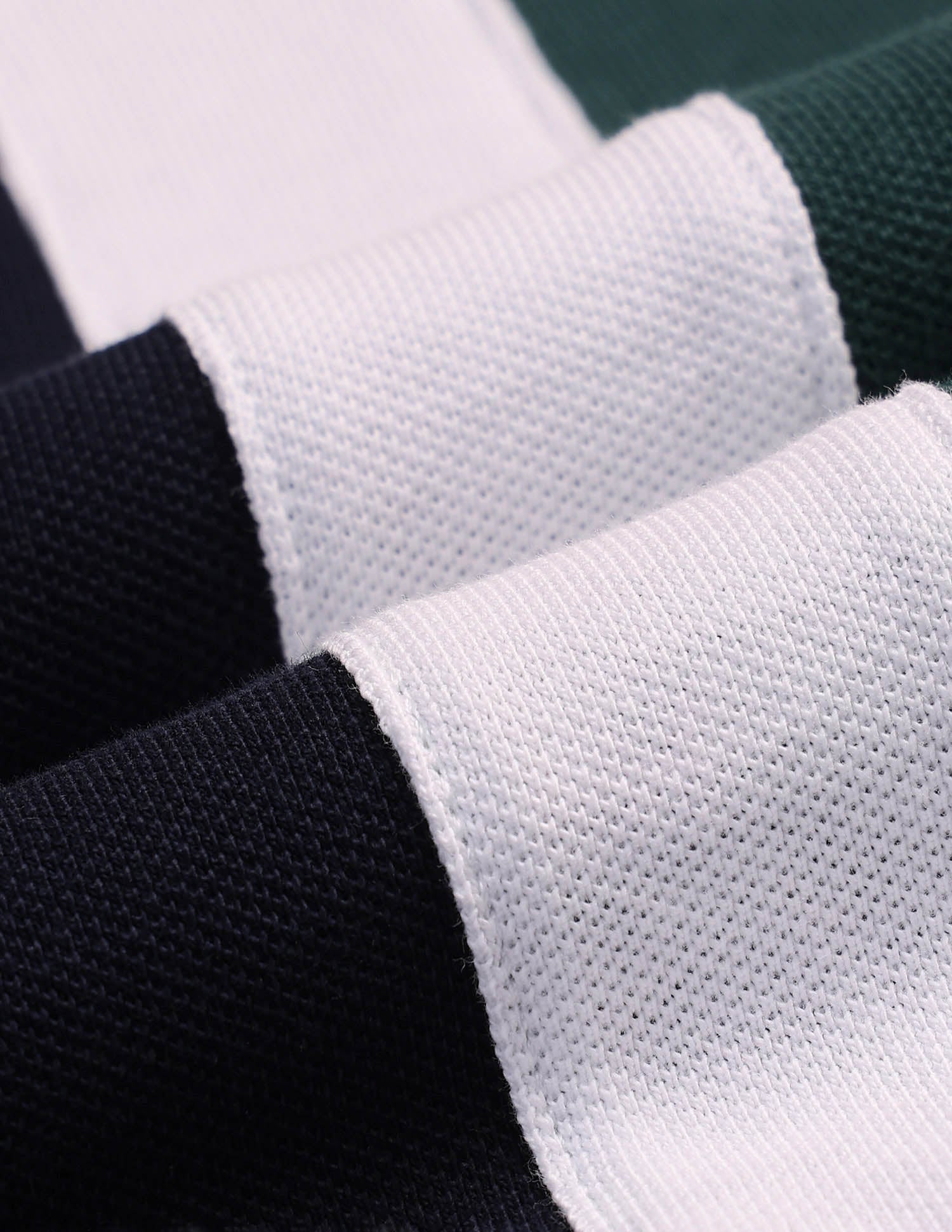 Colour Block Zipper Polo Shirt Green - U.S. POLO ASSN. | Large