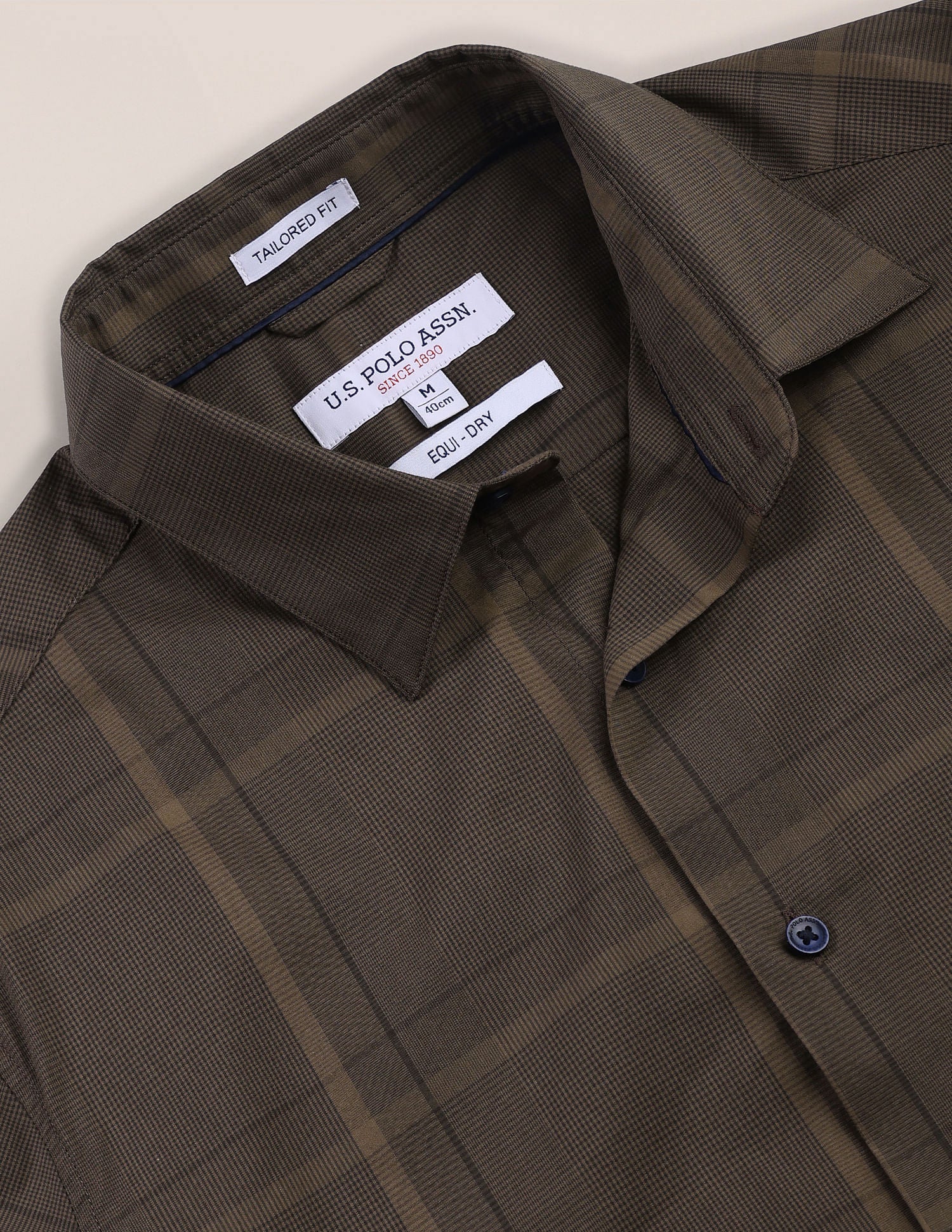 Tartan Check Regular Fit Shirt Brown - U.S. Polo Assn. India | Large