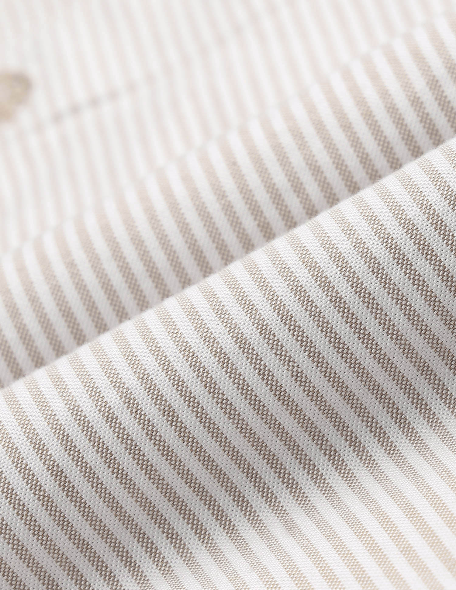 Vertical Striped Tailored Fit Shirt Beige - U.S. POLO ASSN. | Large