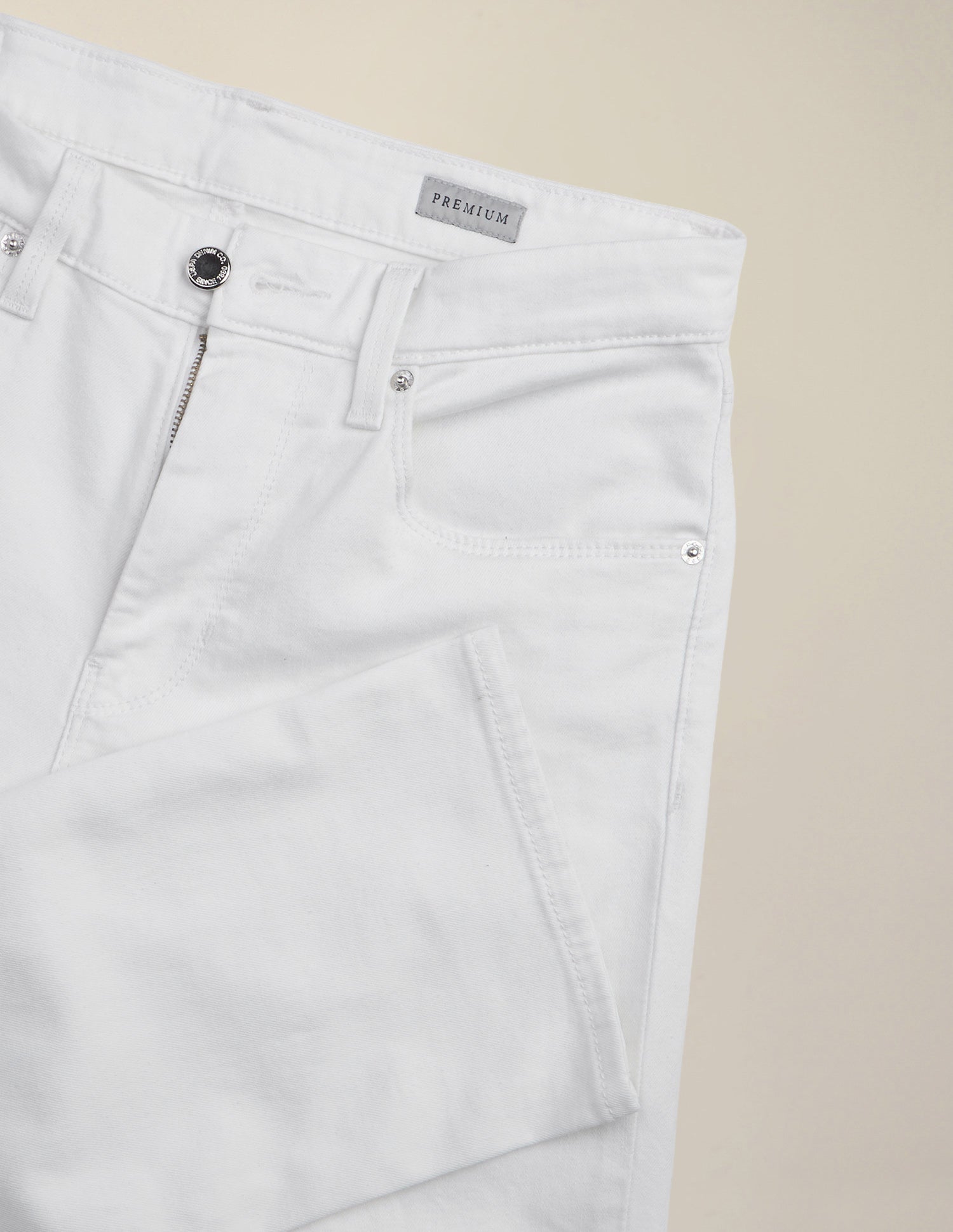 Harold Slim Straight Fit White Jeans White - U.S. Polo Assn. India | Large