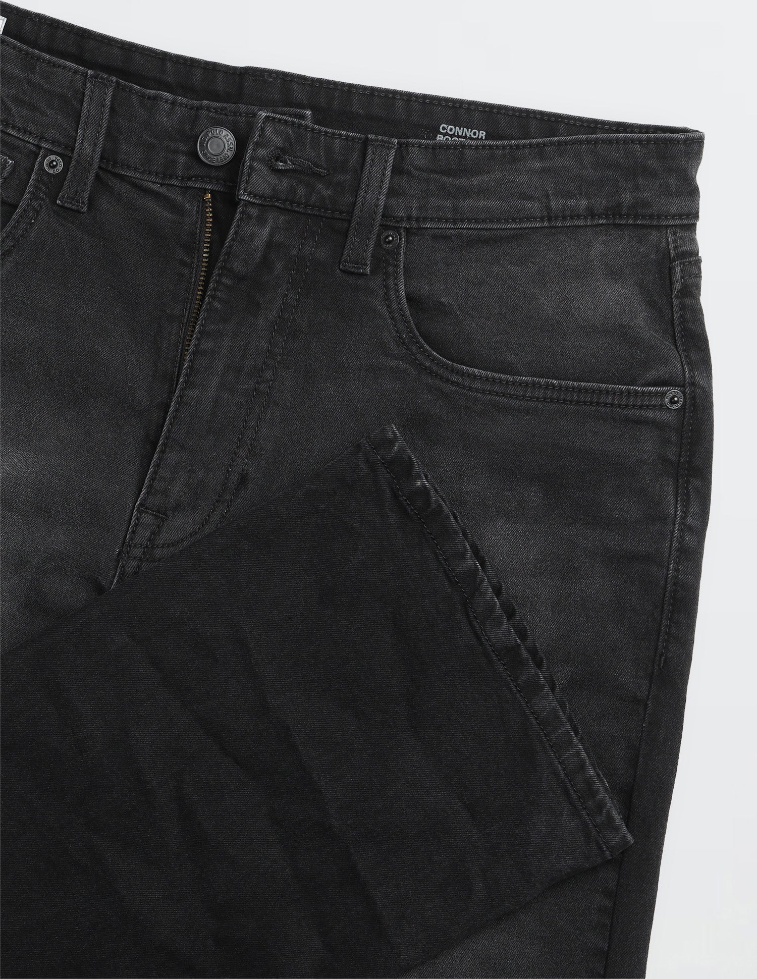 Connor Bootcut Fit Black Jeans Black - U.S. Polo Assn. India | Large