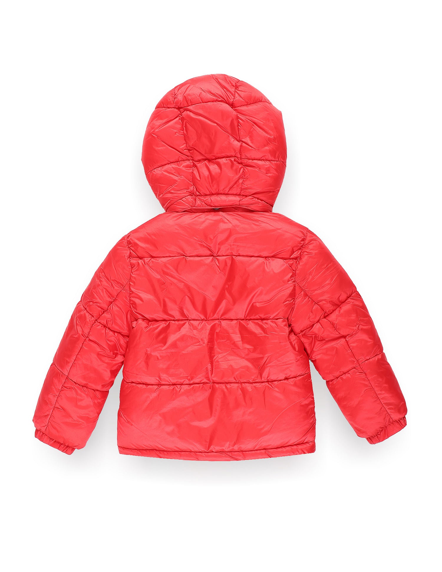 Boys Sunglasses Hood Puffer Jacket Red - U.S. POLO ASSN. | Large