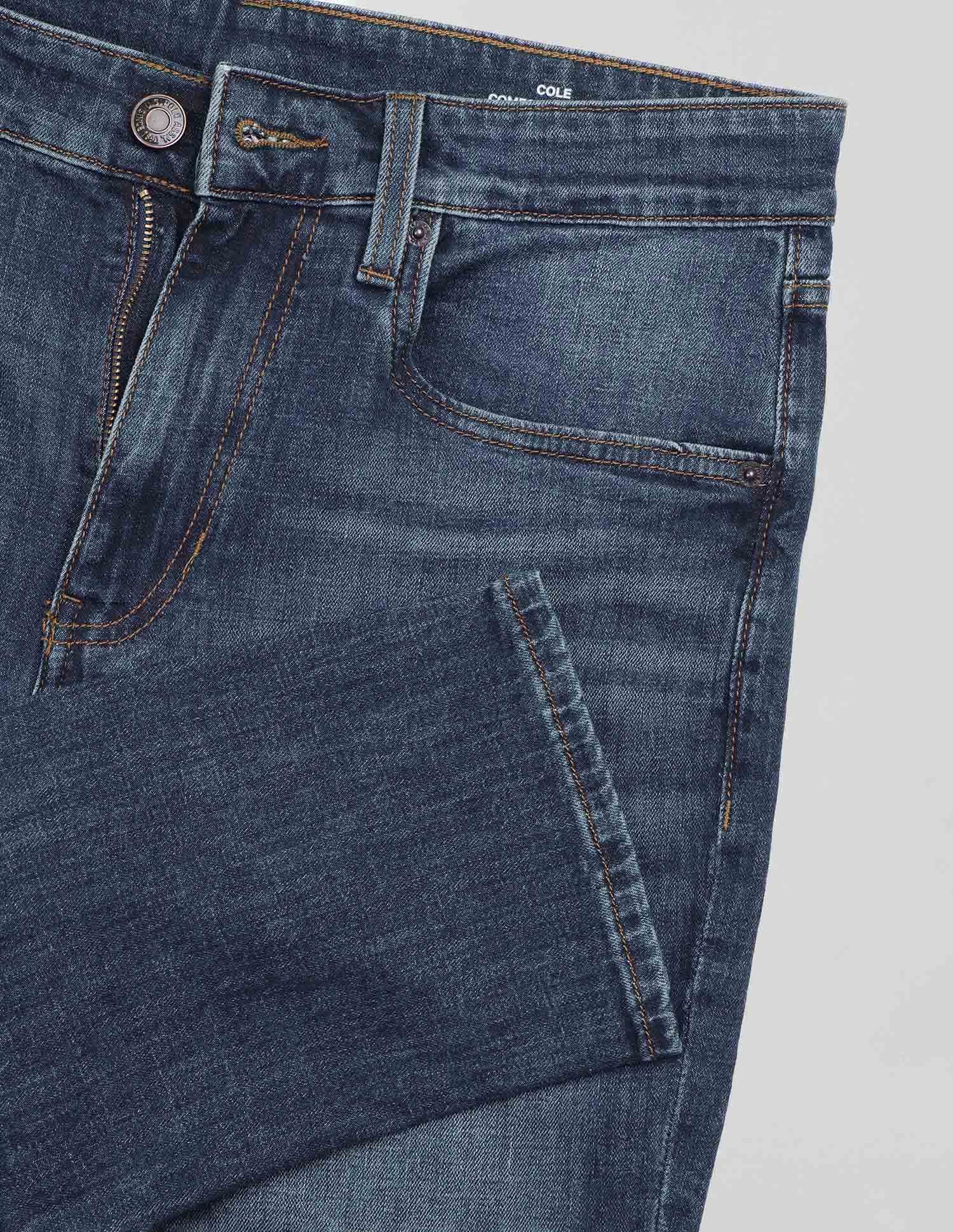 Cole Comfort Cropped Fit Blue Jeans Dark Blue - U.S. POLO ASSN. | Large