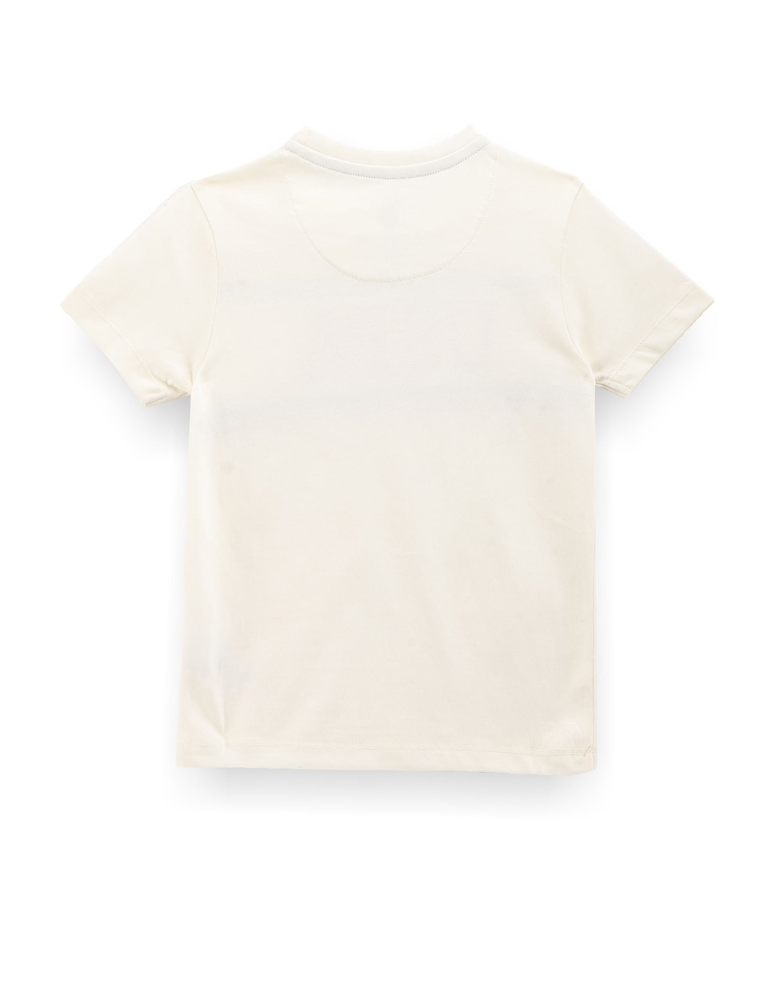 Boys Brand Stripe Cotton T-Shirt Ecru - U.S. POLO ASSN. | Large