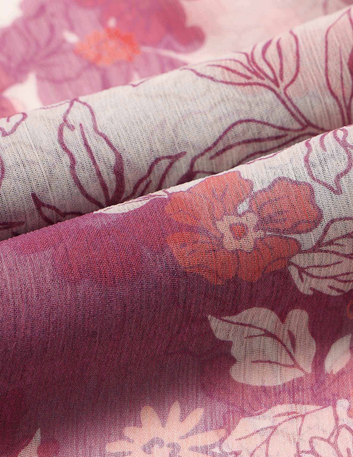 Sheer Floral Printed Top Multi-colour - U.S. POLO ASSN. | Large