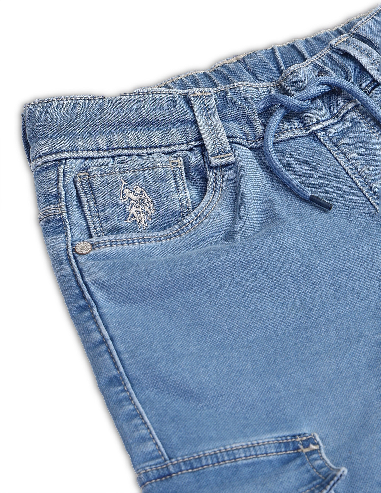 Slim fit Solid Jeans Light Blue - U.S. POLO ASSN. | Large