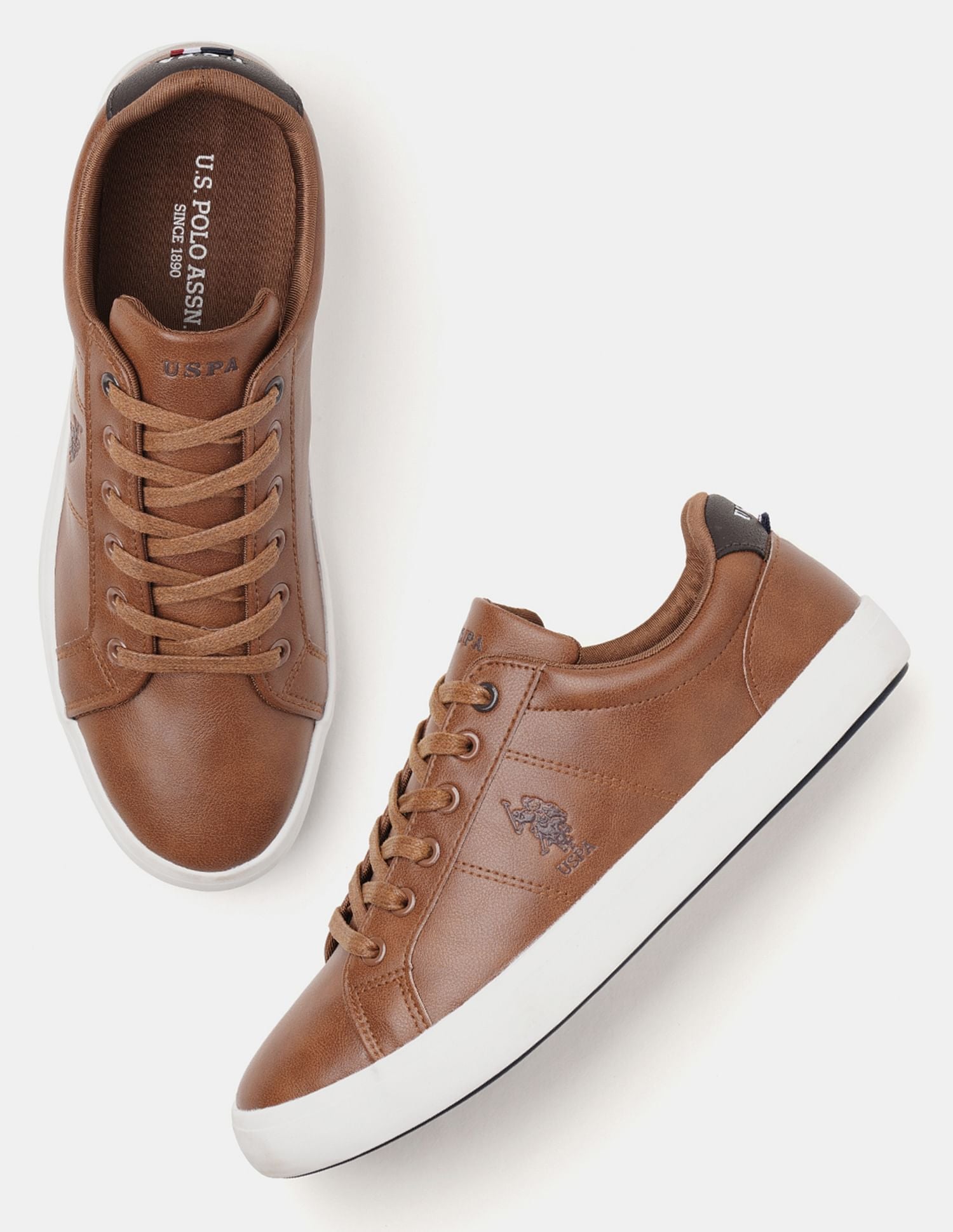 Men Padry 2.0 Colour Blocked Sneakers Tan - U.S. POLO ASSN. | Large