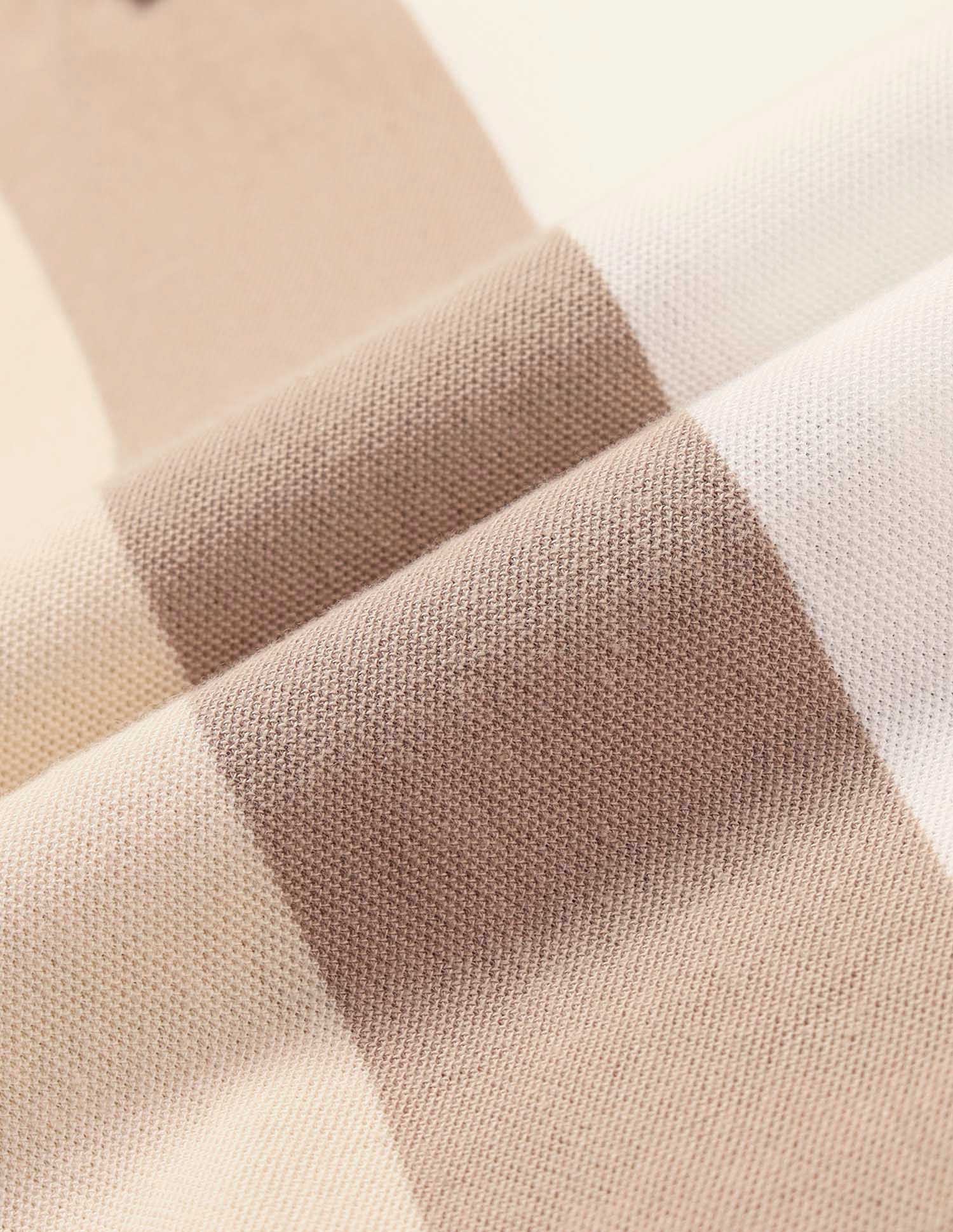 Vertical Striped Working Holiday Polo Shirt Beige - U.S. Polo Assn. India | Large