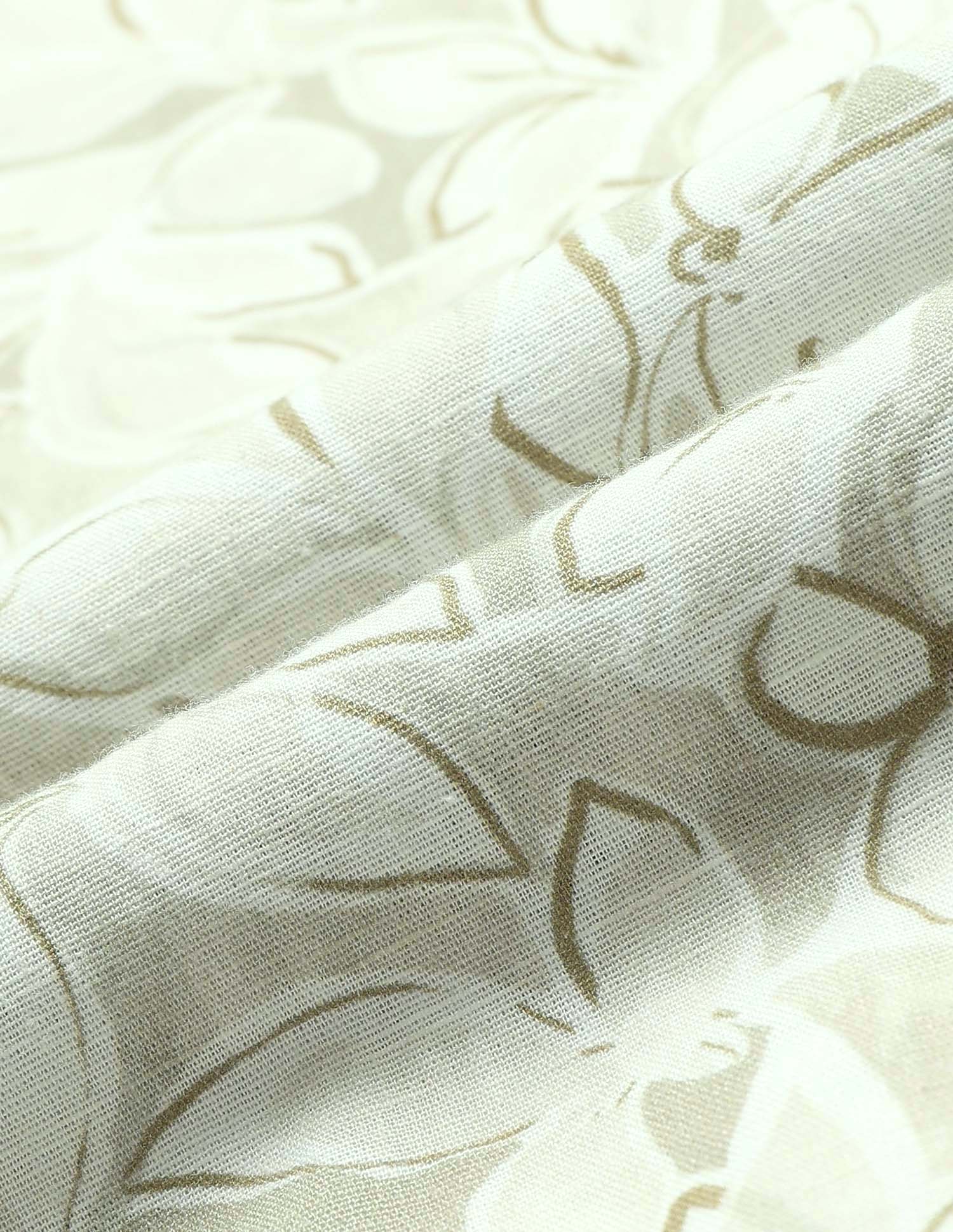 Floral Printed Tailored Fit Shirt Light Olive - U.S. POLO ASSN. | Large