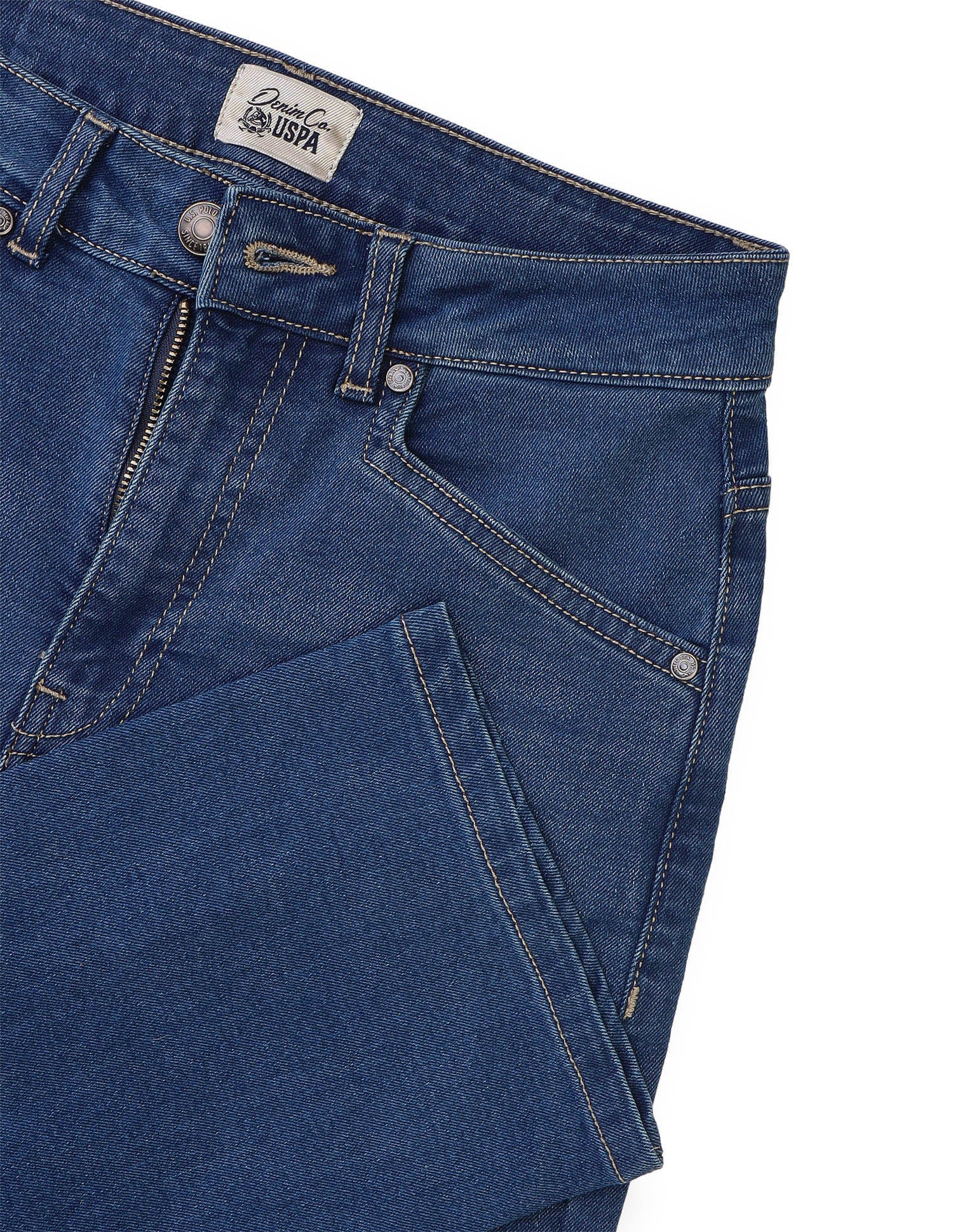 Straight Fit Blue Jeans Dark Blue - U.S. Polo Assn. India | Large