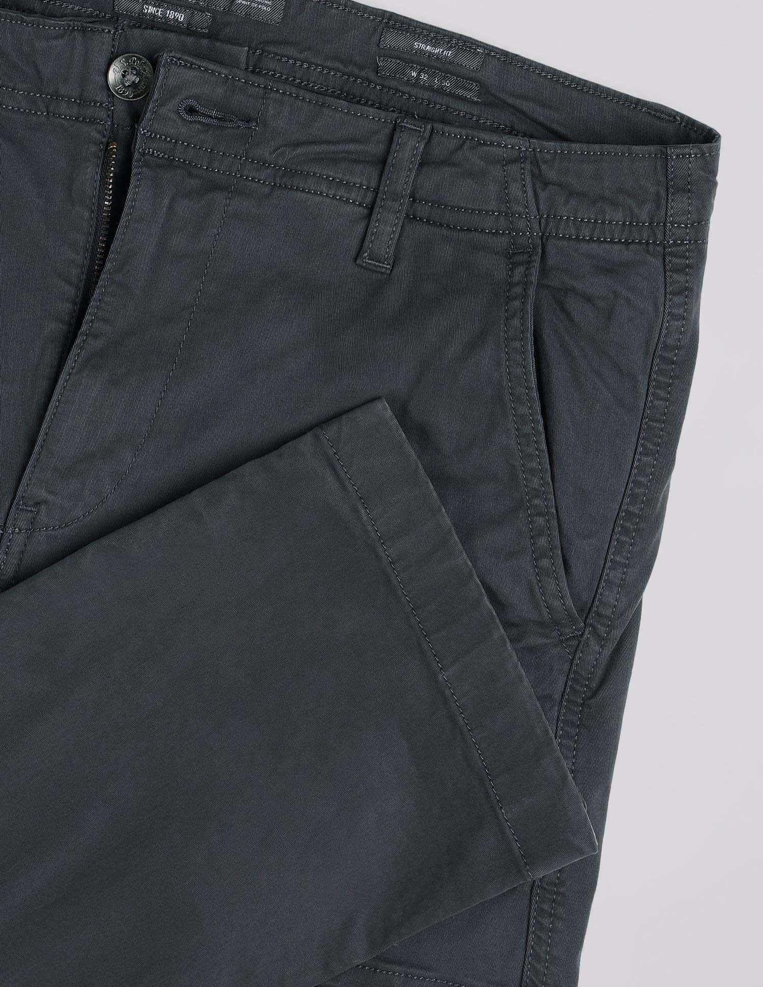 Solid Straight Fit Cargos Charcoal - U.S. POLO ASSN. | Large