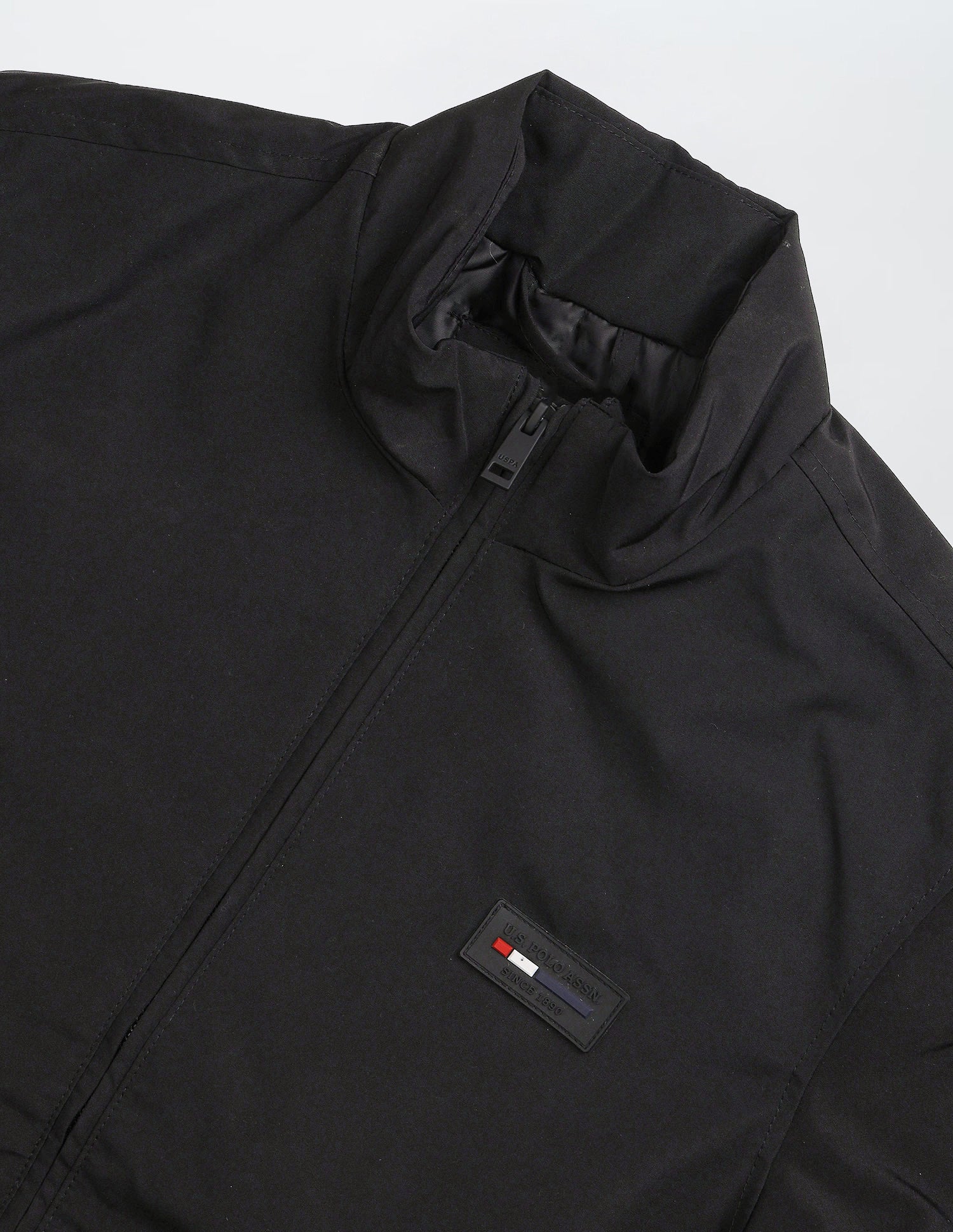 High Neck Solid Jacket Black - U.S. POLO ASSN. | Large