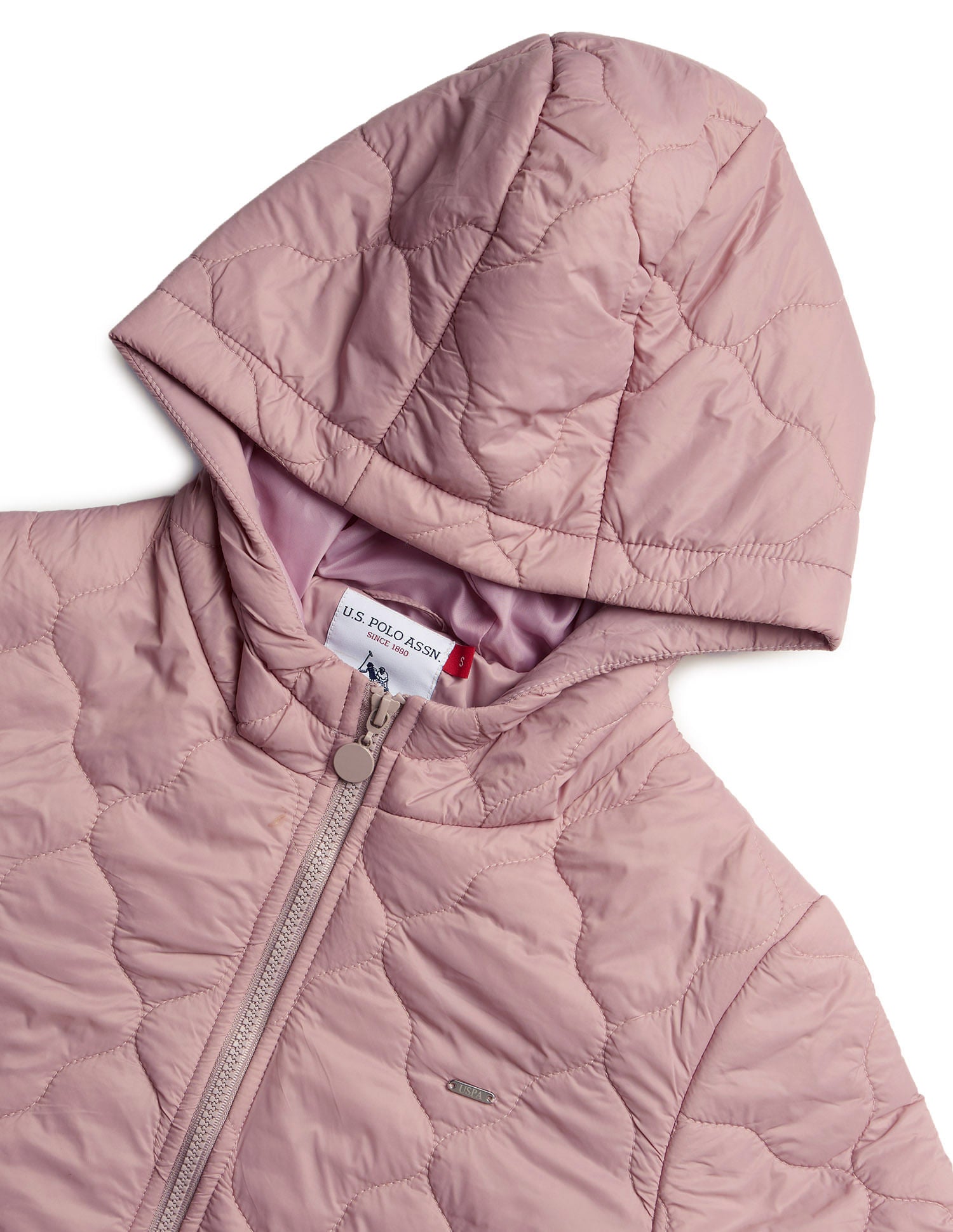Solid Quilted Jacket Pink - U.S. POLO ASSN. | Large