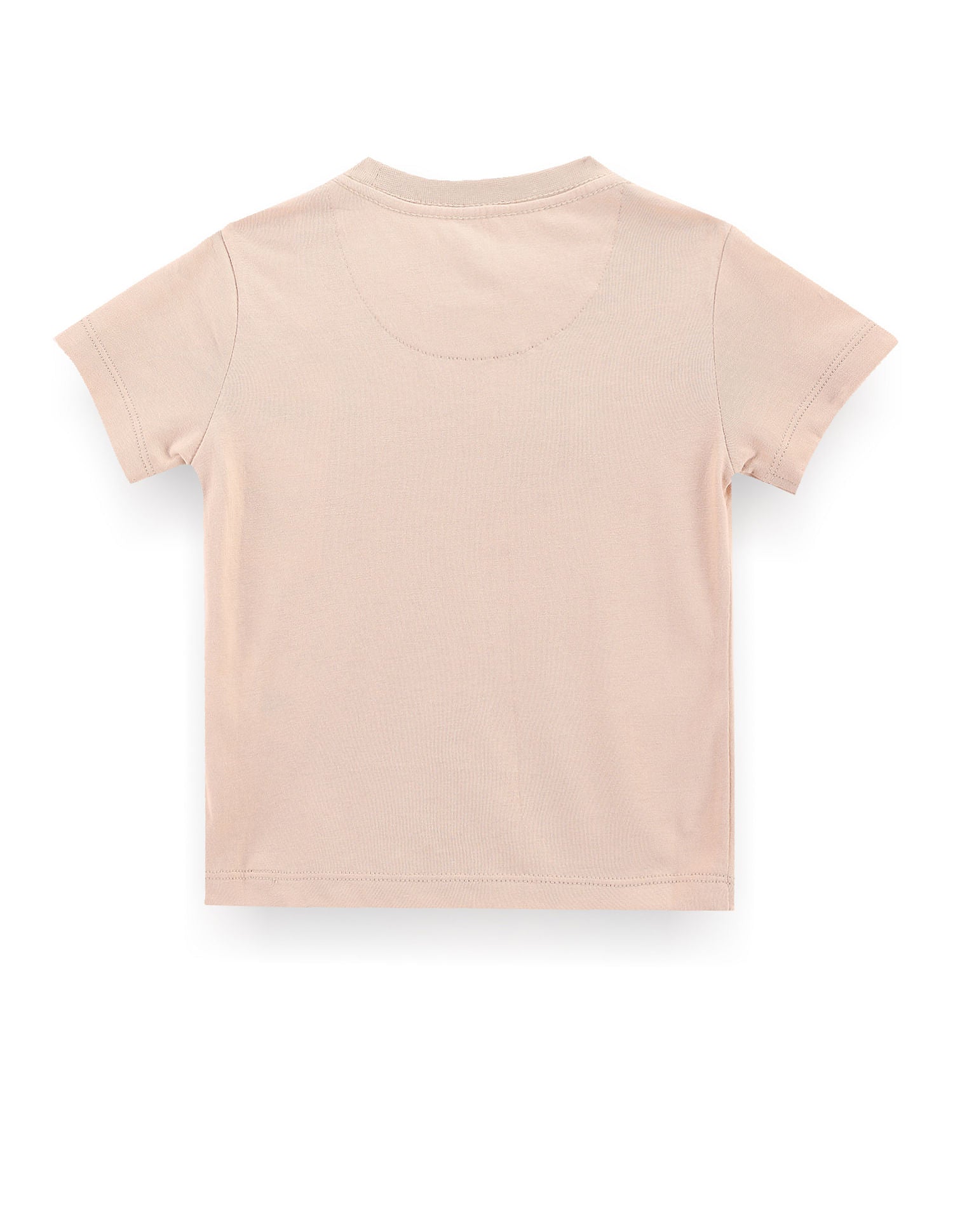 Boys Brand Print Cotton T-Shirt Beige - U.S. Polo Assn. India | Large