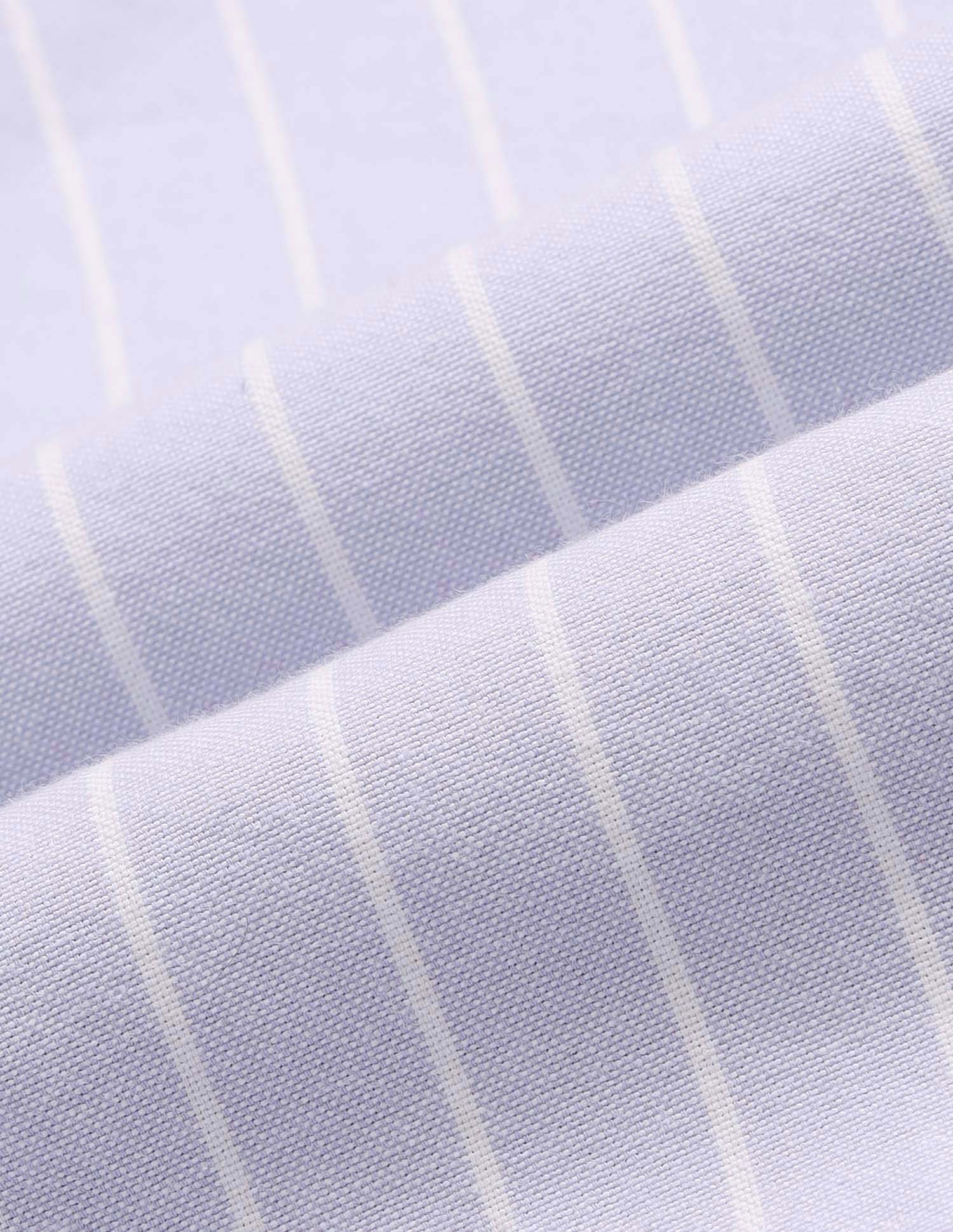 Vertical Striped Oxford Button-Down Shirt Light Lavender - U.S. Polo Assn. India | Large