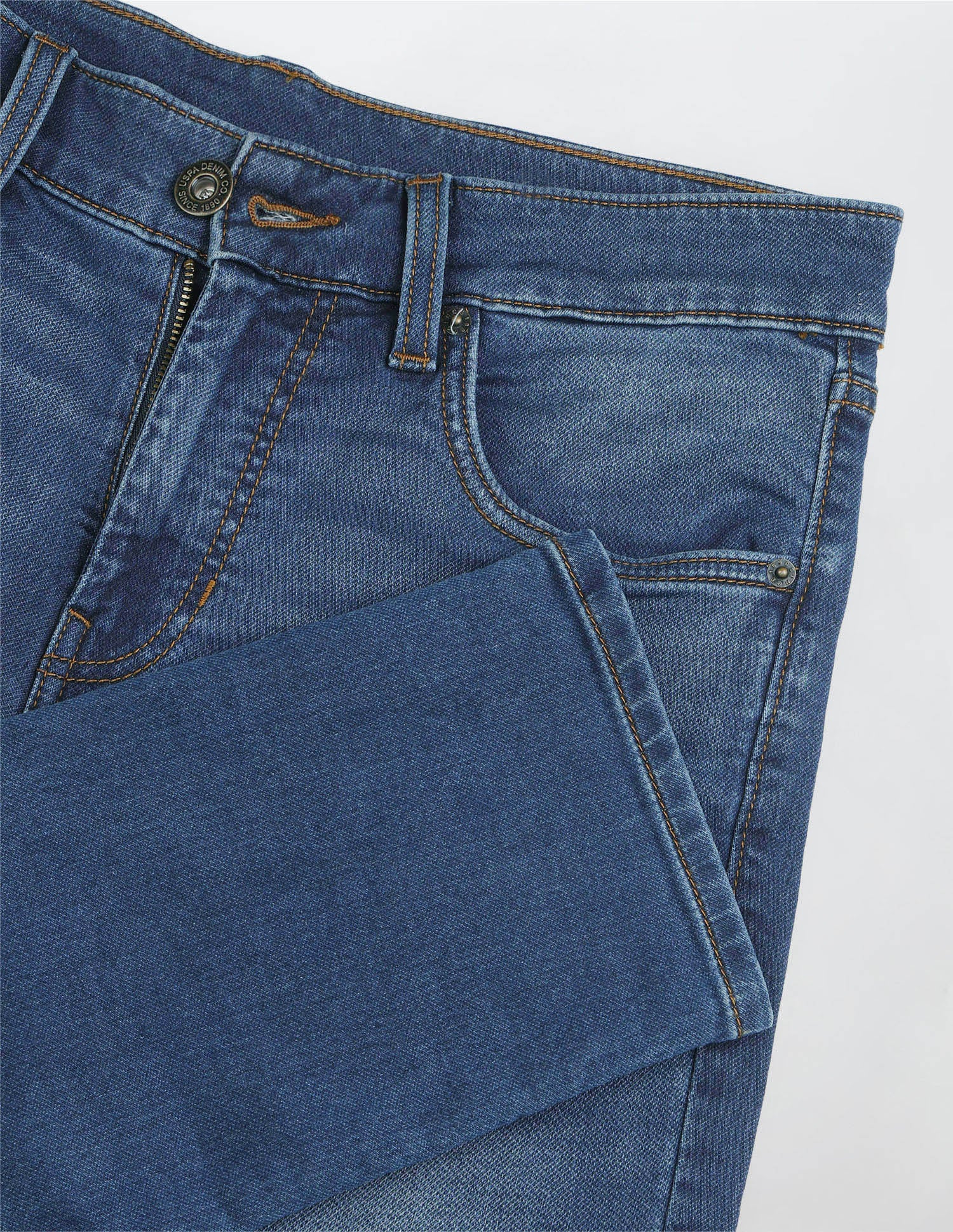 Regallo Skinny Fit Blue Jeans Blue - U.S. Polo Assn. India | Large