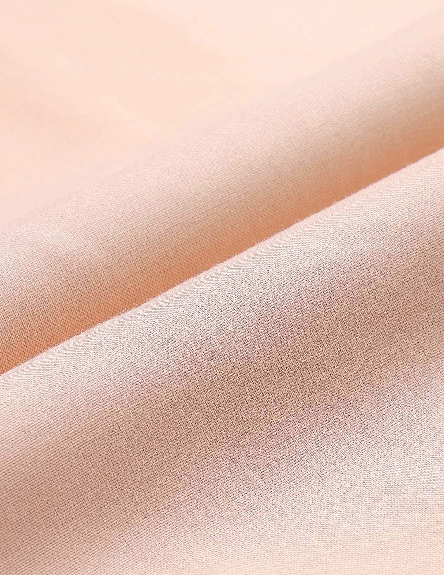 Ruffle Neck Solid Top Peach - U.S. POLO ASSN. | Large