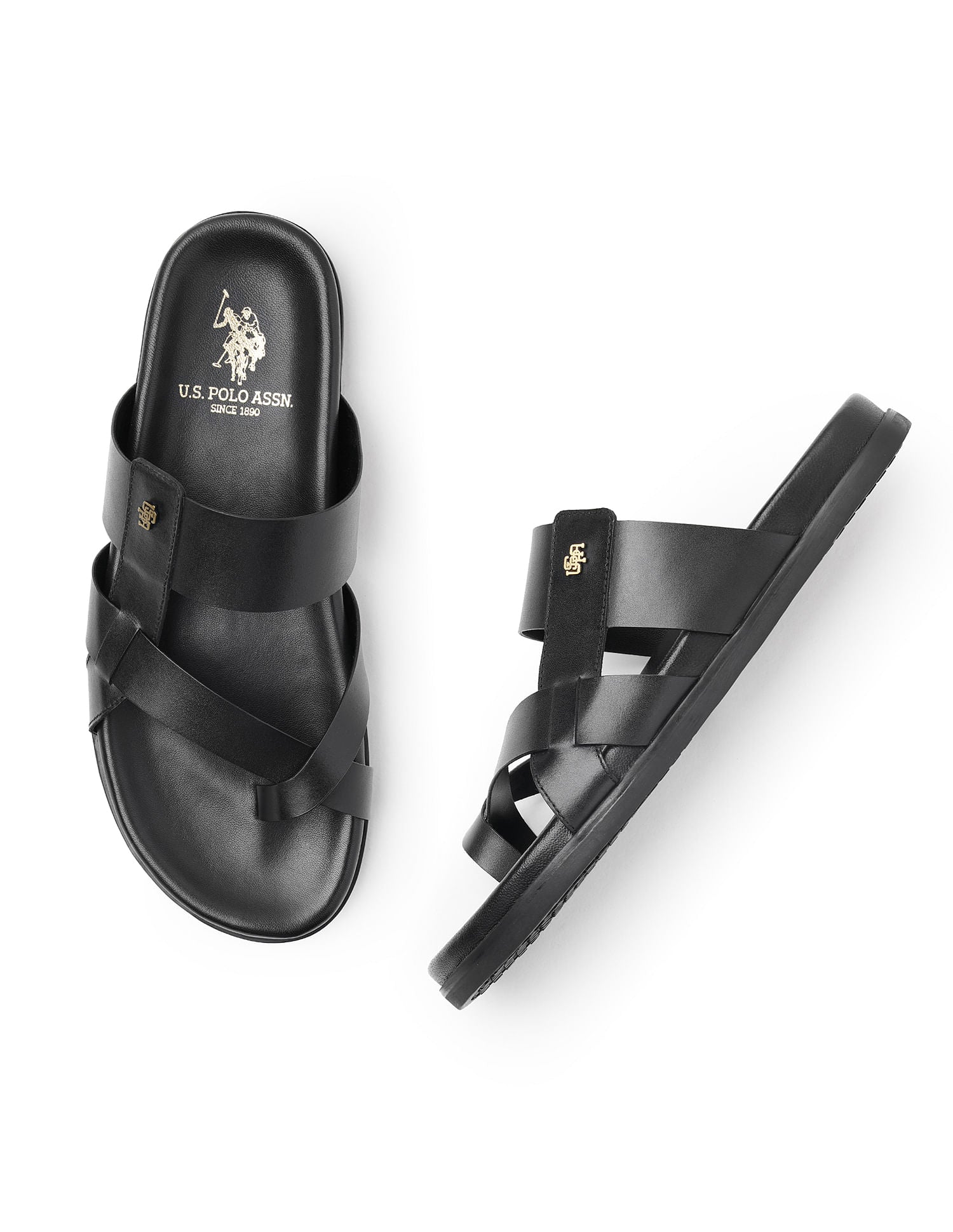 Strap Iker Sandals Black - U.S. POLO ASSN. | Large