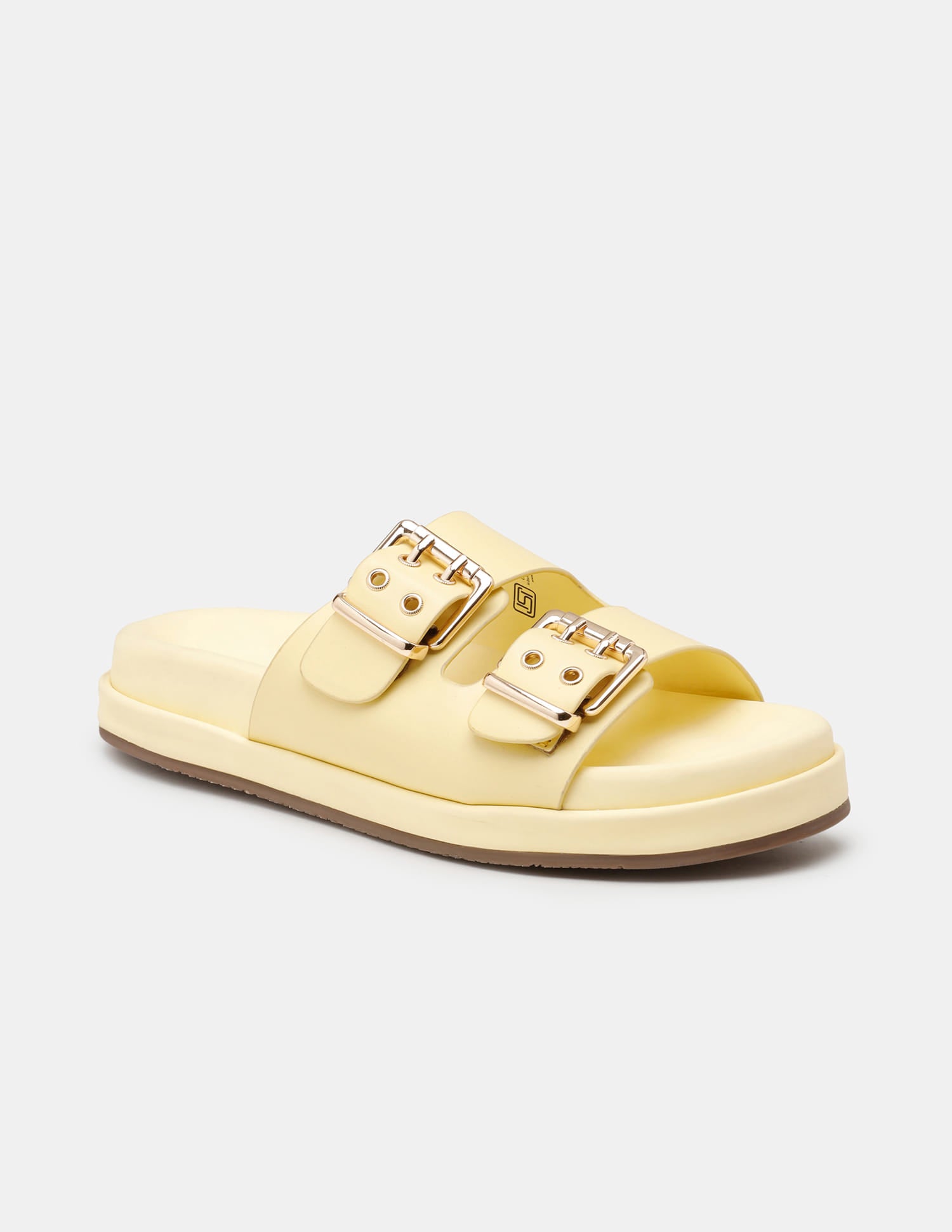 Women Yoomi Open Toe Buckle Sandals Light Yellow - U.S. Polo Assn. India | Large