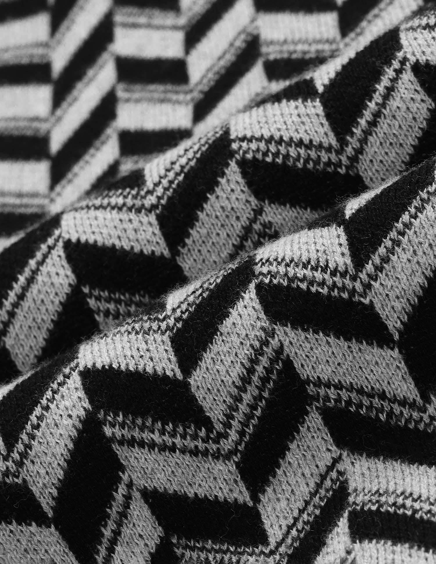 Boys Geometric Patterned Knit Regular Fit Polo Shirt Black - U.S. POLO ASSN. | Large